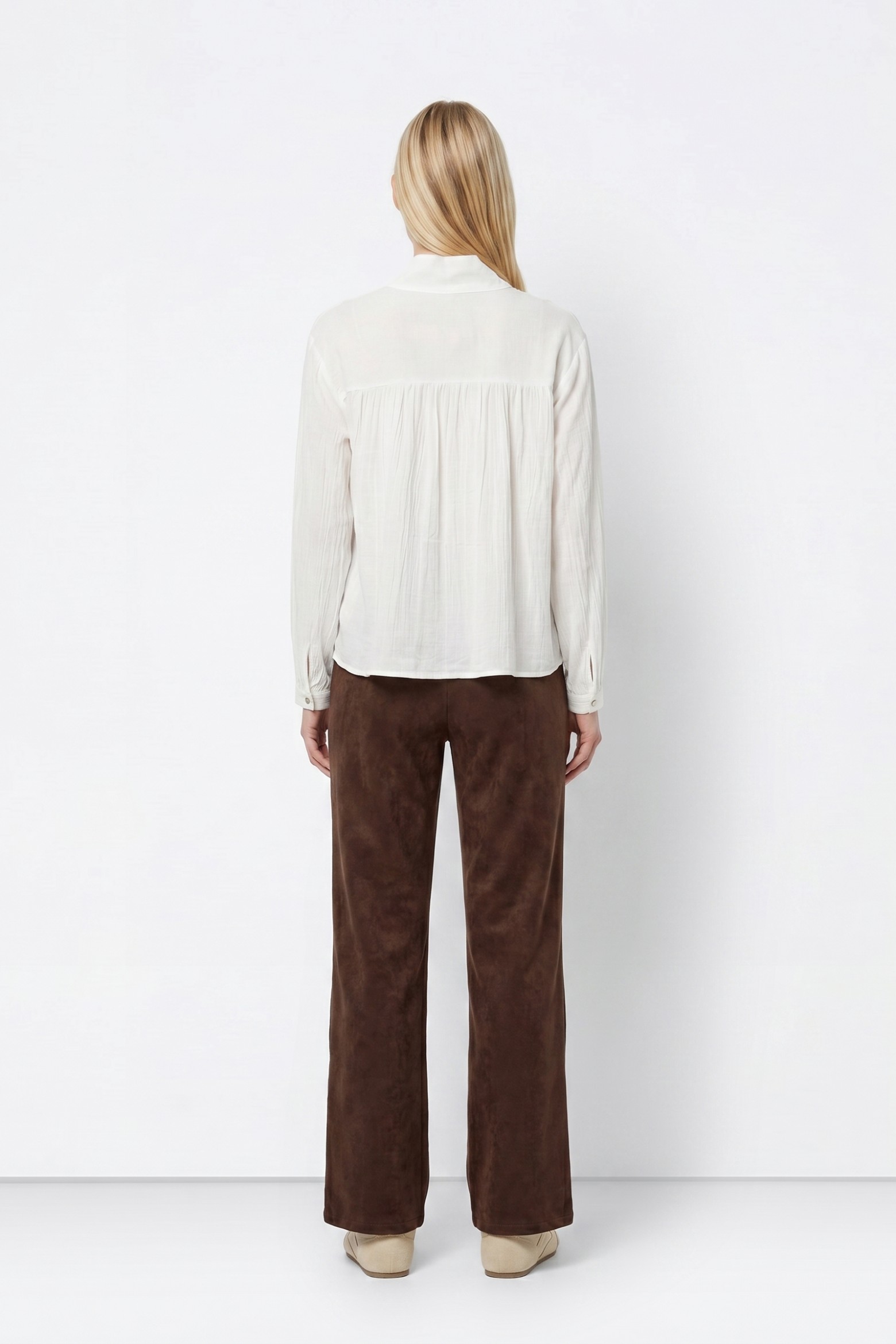 Straight Brown Trousers