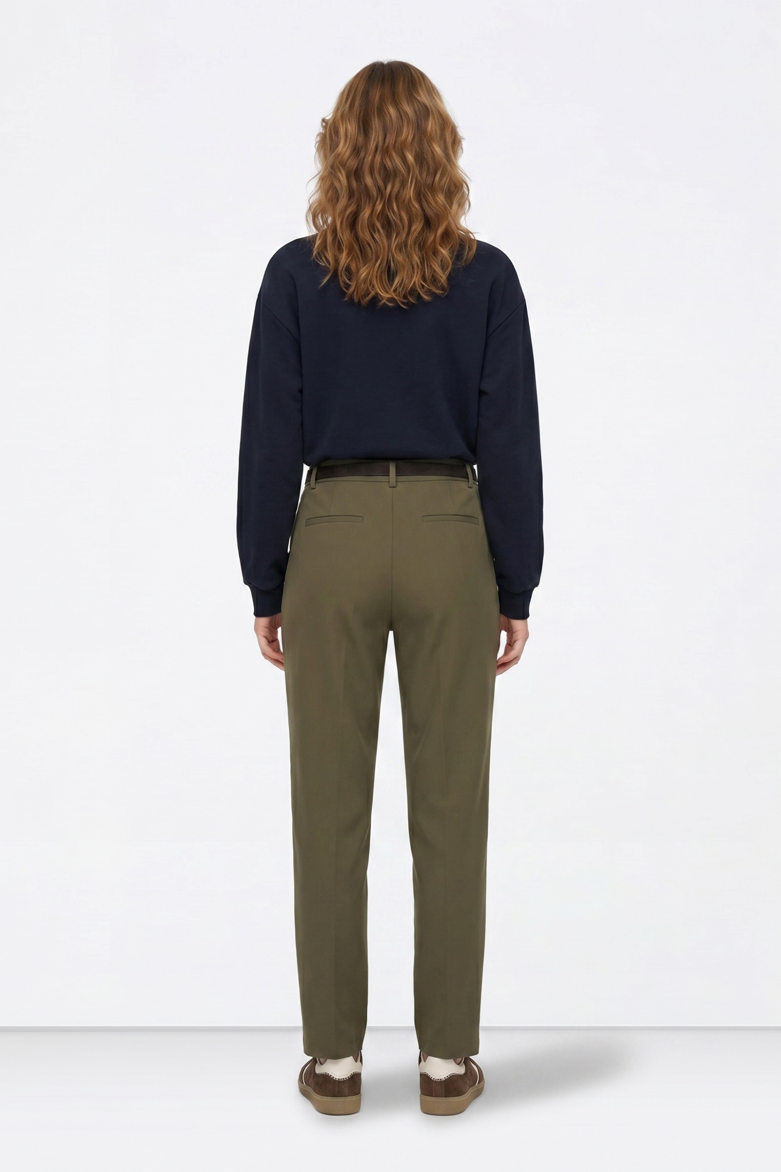 Green High Waist Trousers