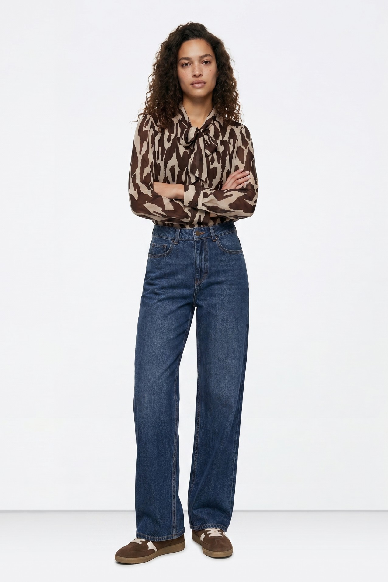 Jeans largos azul escuro