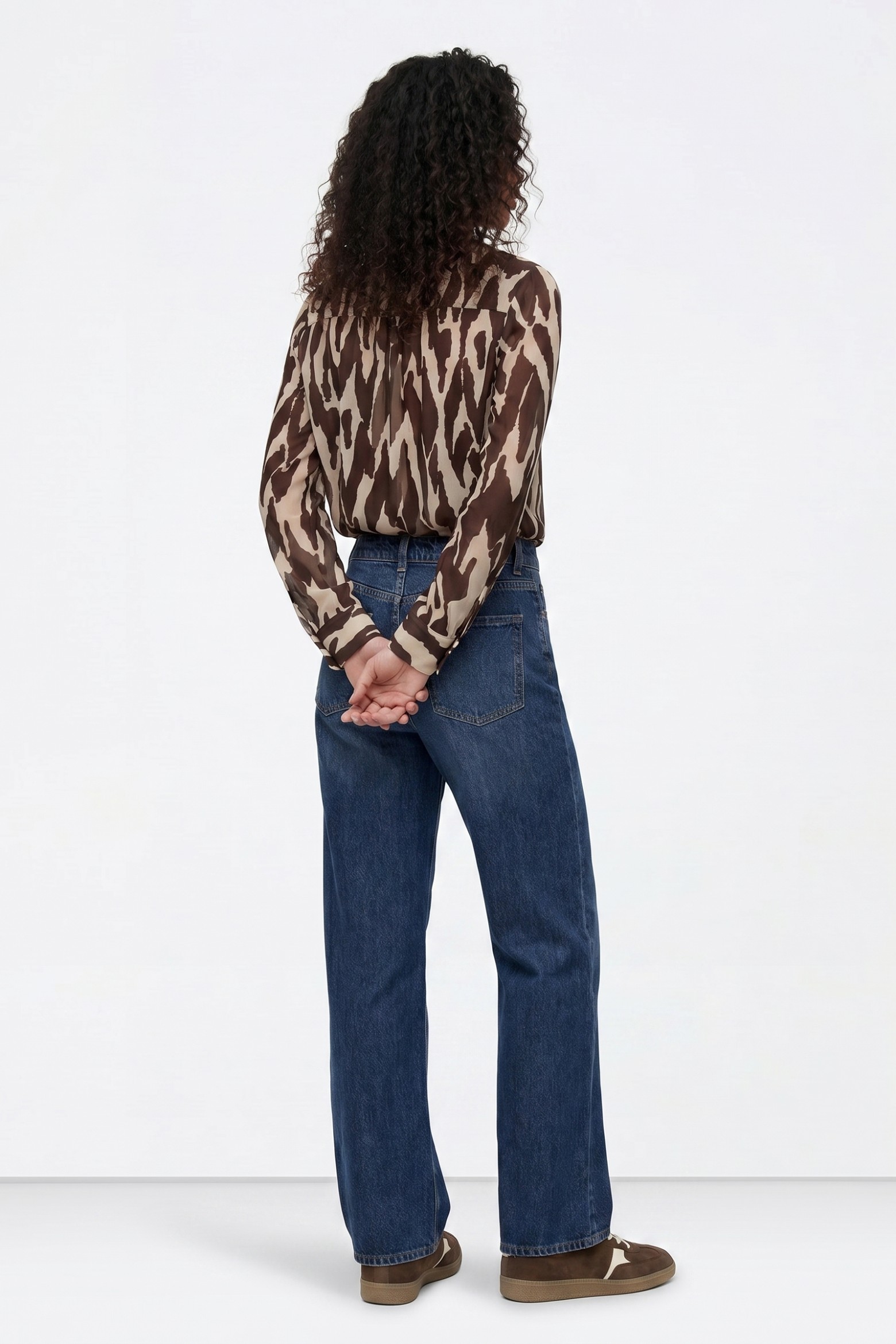 Jeans largos azul escuro