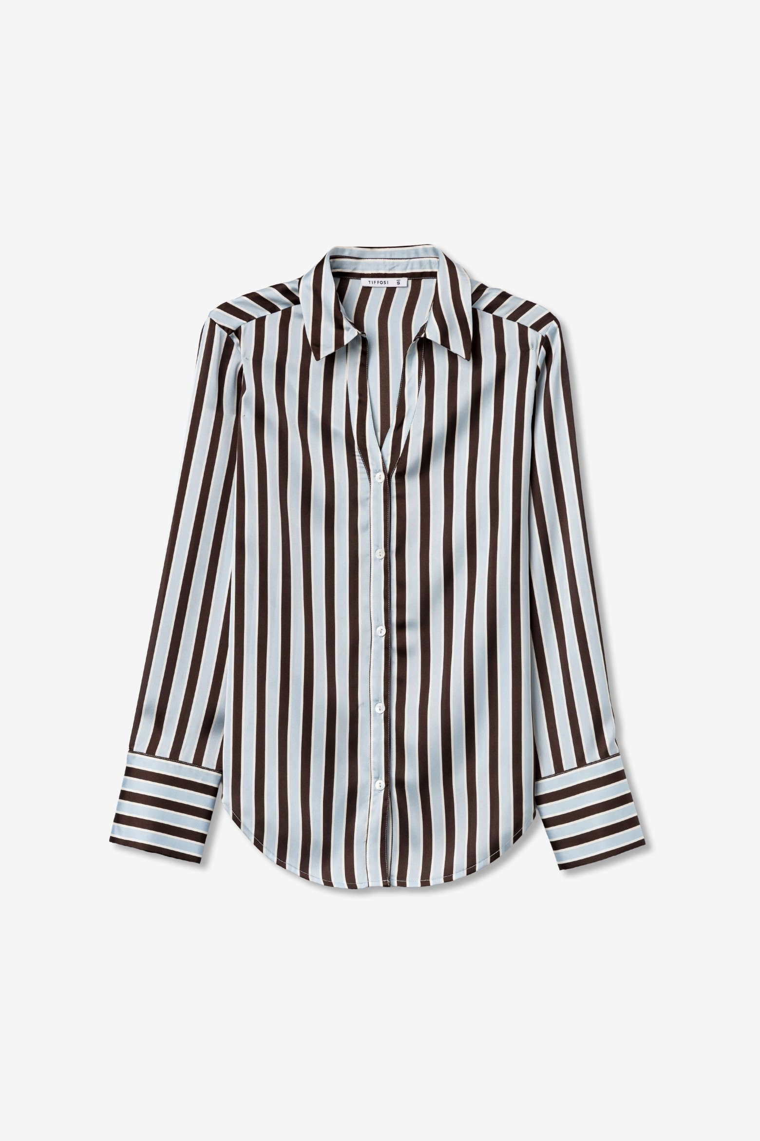 Camisa riscas manga comprida