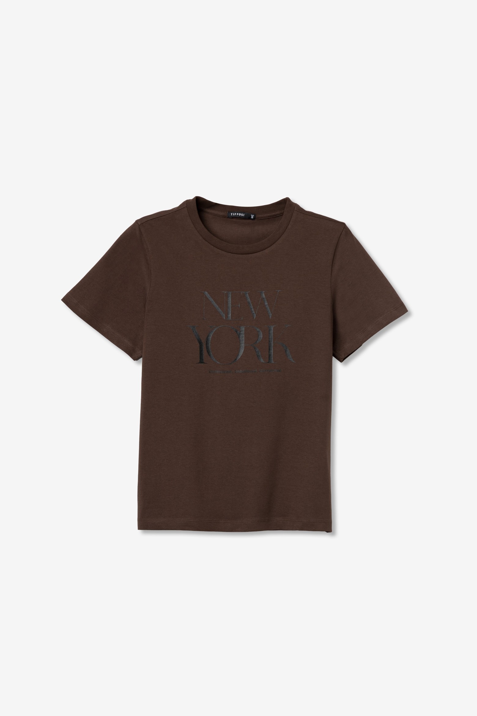 Camiseta marr�n New York