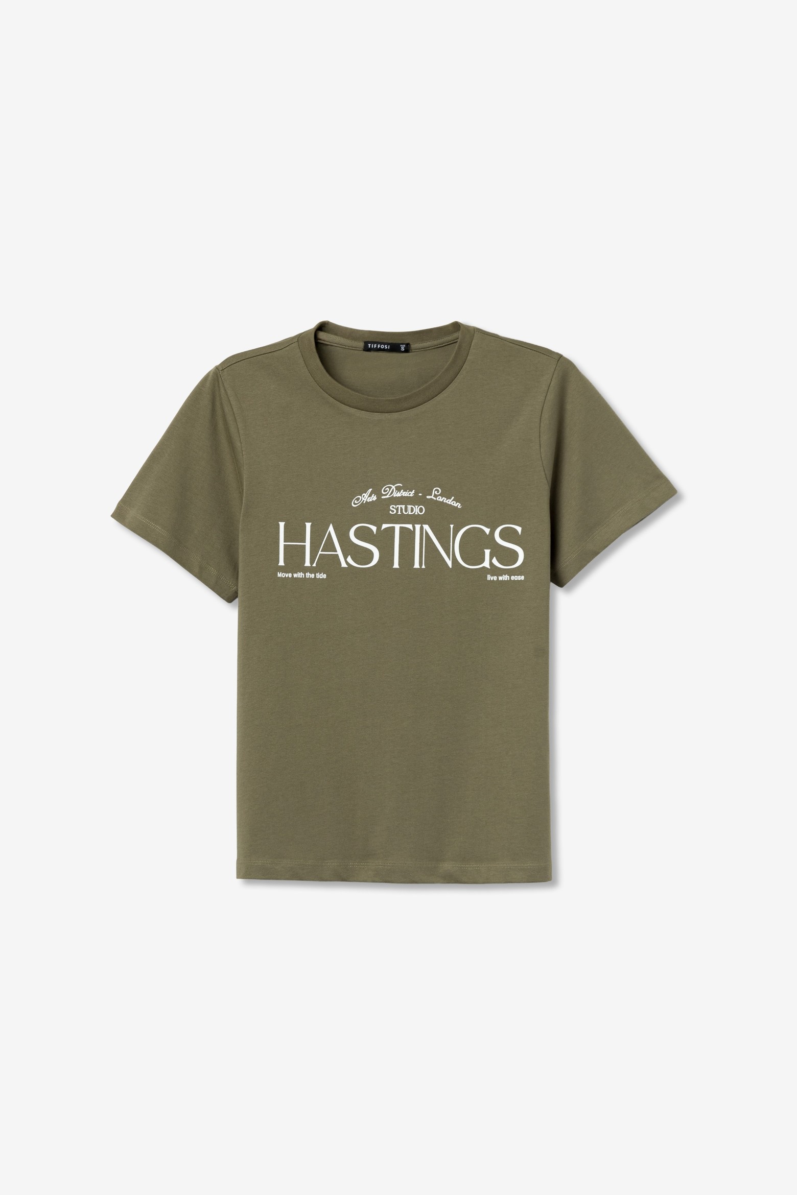 Camiseta verde con mensaje