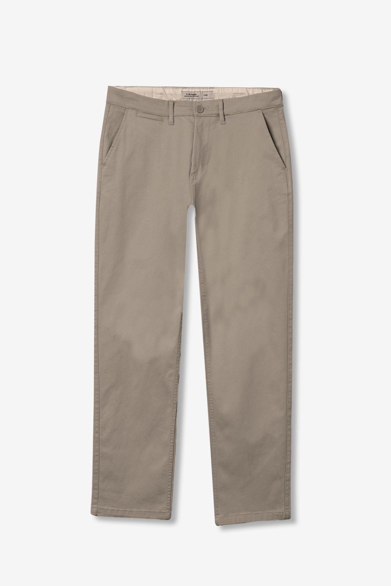 Beige Relaxed Fit Trousers