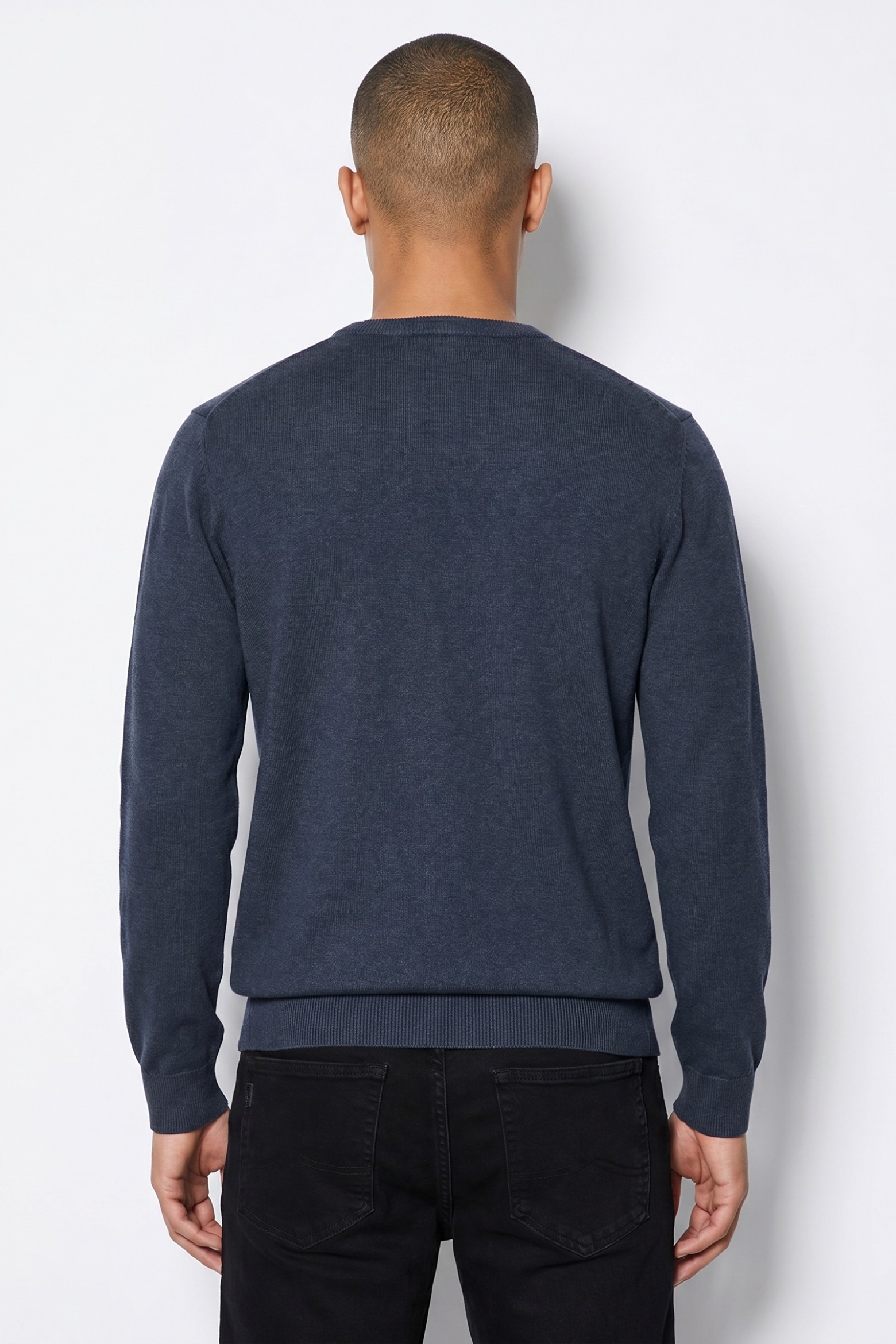 Blue Slim Fit Sweater