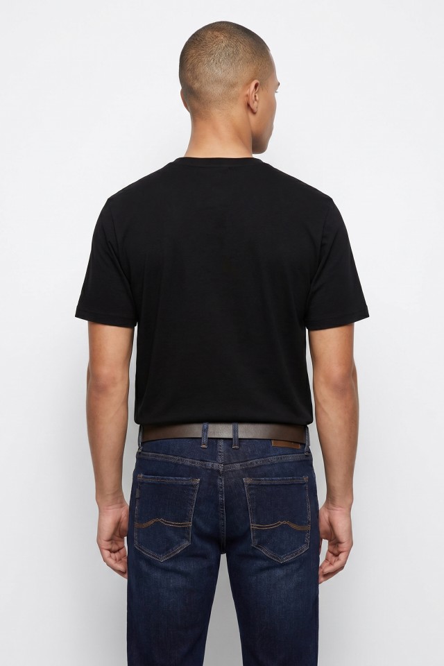 Cotton T-shirt with Embossed Detail Cotton T-shirt with Embossed Detail