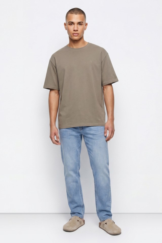 T-shirt de Algodão com Relevo T-shirt de Algodão com Relevo