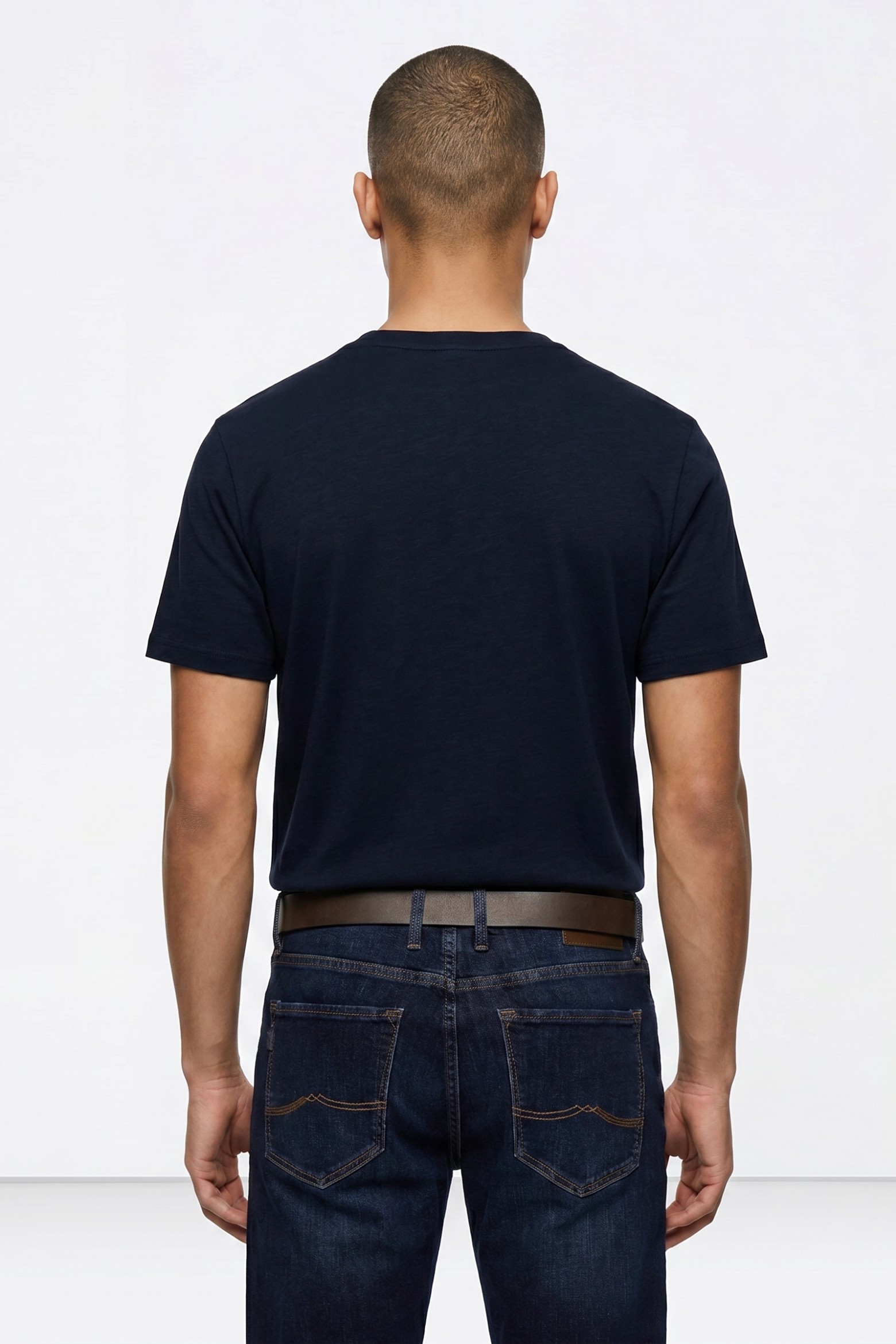Camiseta de Algod�n con Relieve