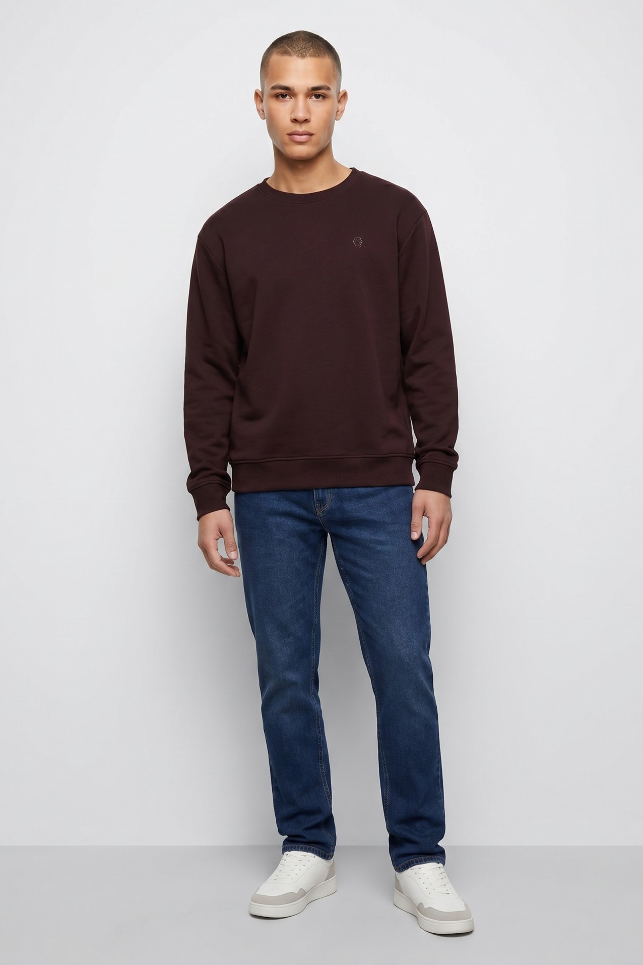 Brown Crew Neck Sweatshirt