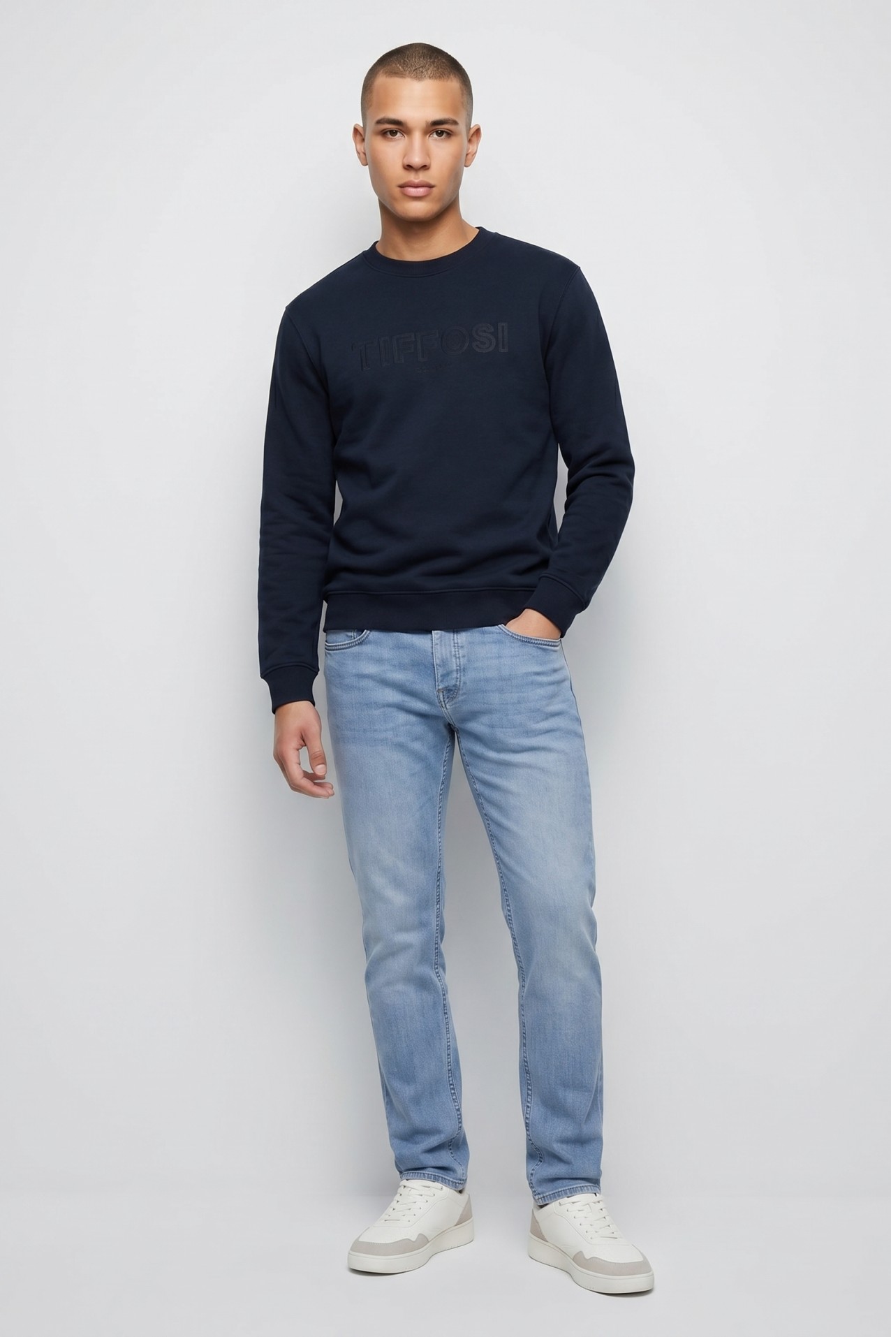 Sweatshirt azul escuro casual