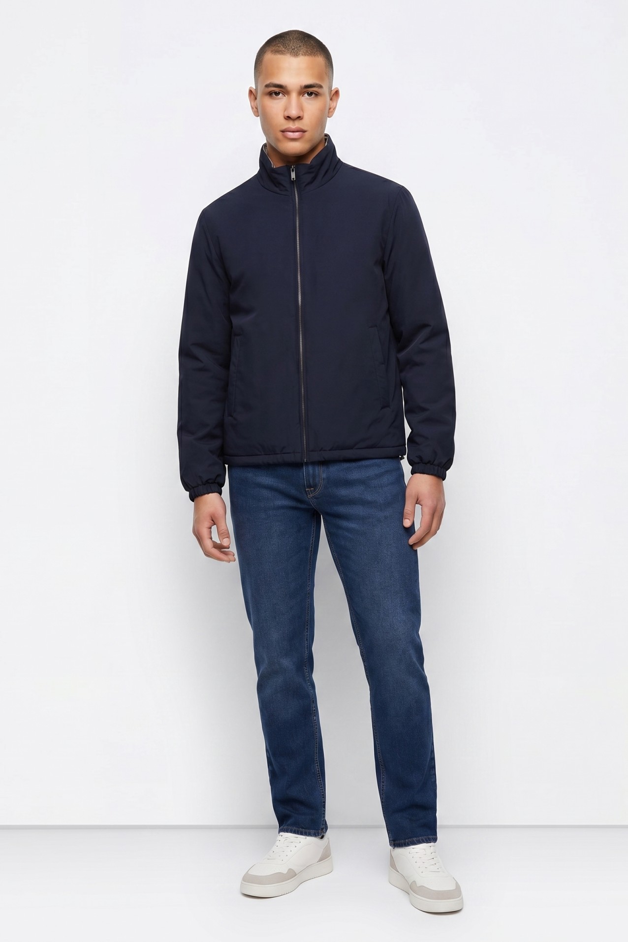 Dark Blue Zip Jacket