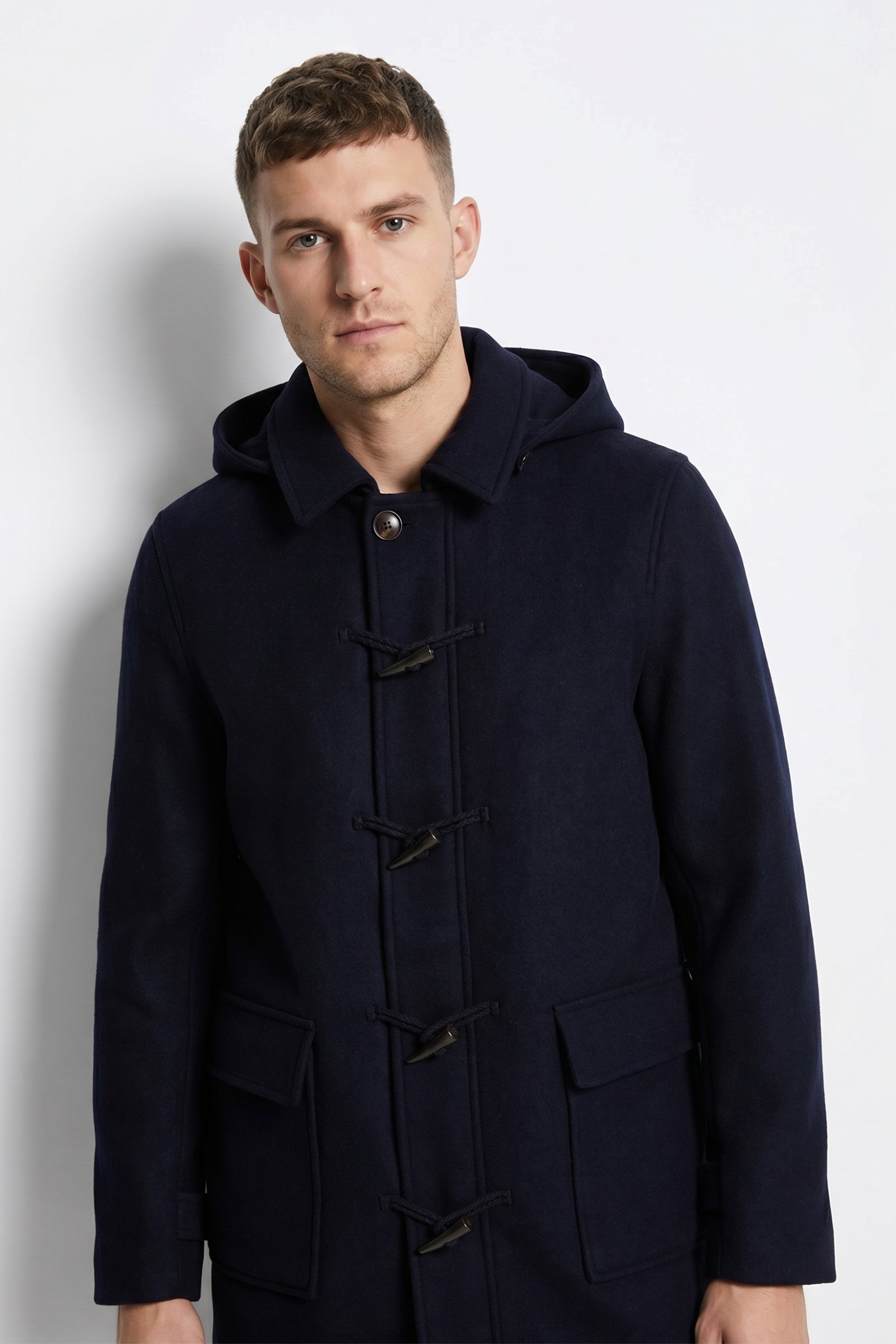 Casaco oversize azul escuro