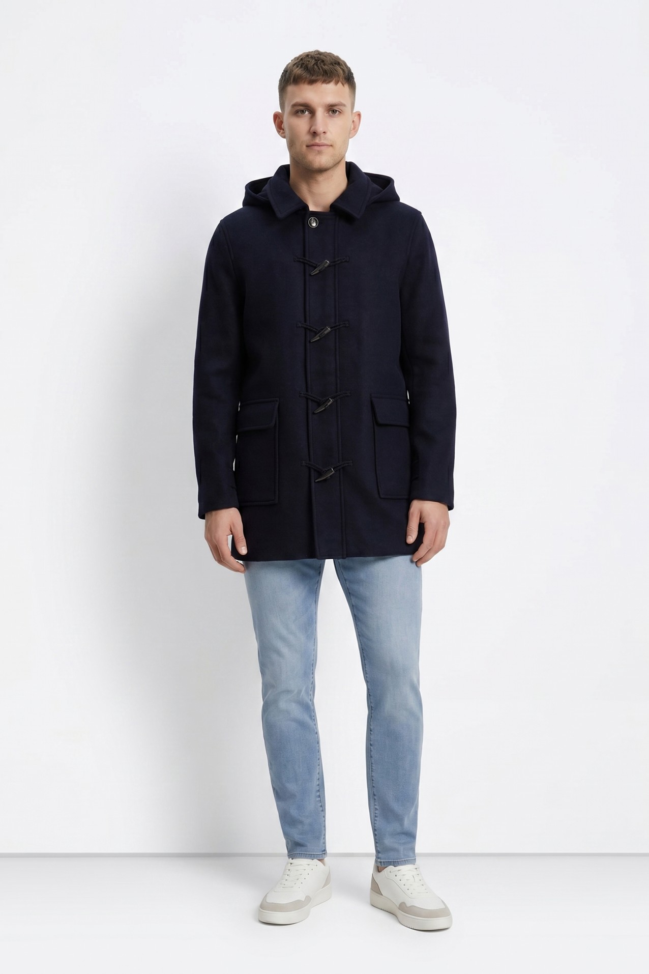 Casaco oversize azul escuro