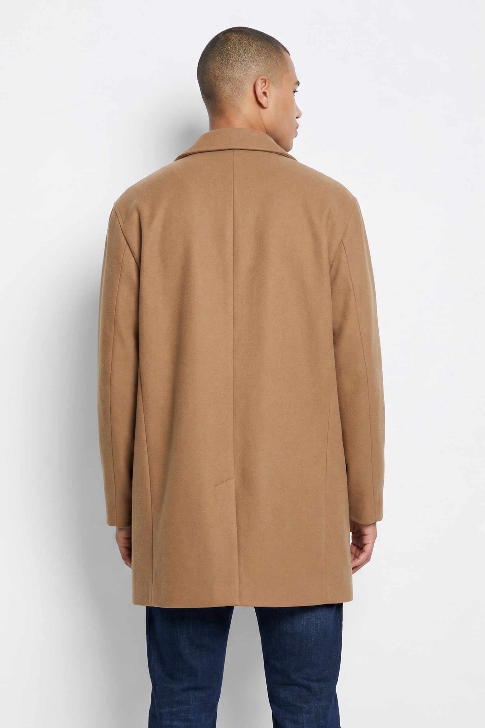 Beige Longline Coat