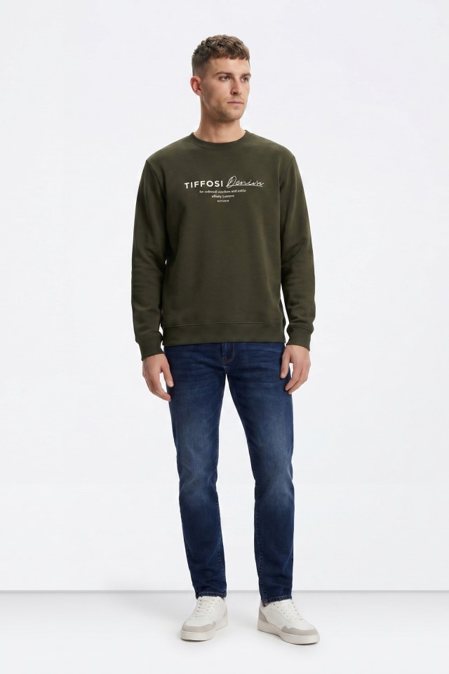 Green Sweatshirt With Print Green Sweatshirt With Print