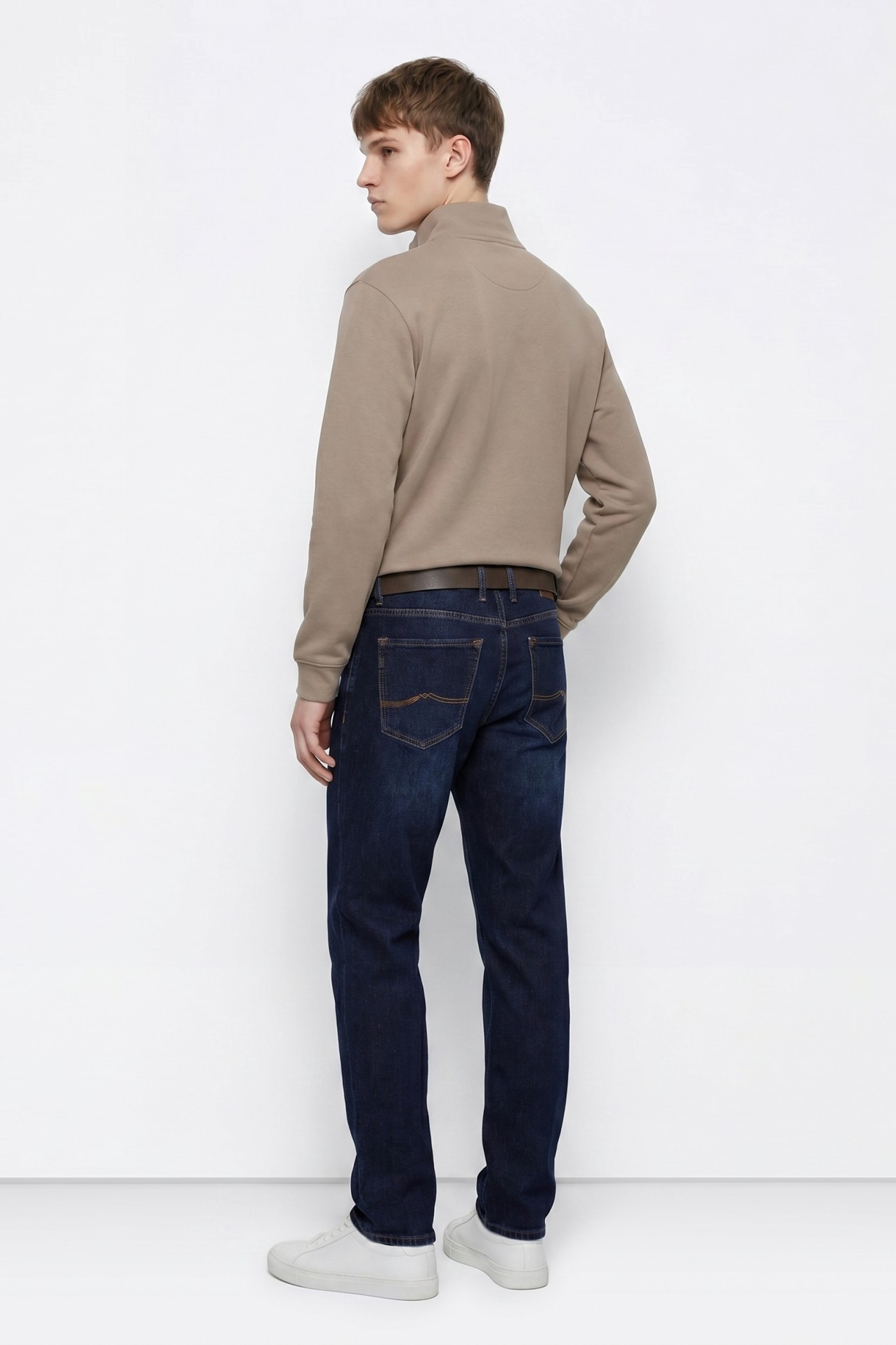 Straight Fit Dark Jeans