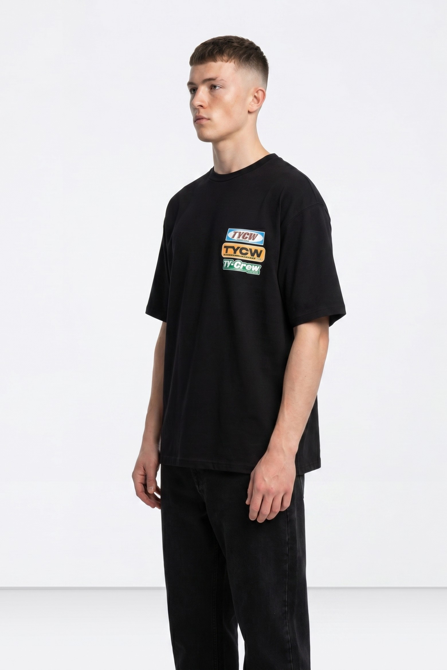 Camiseta negra oversized