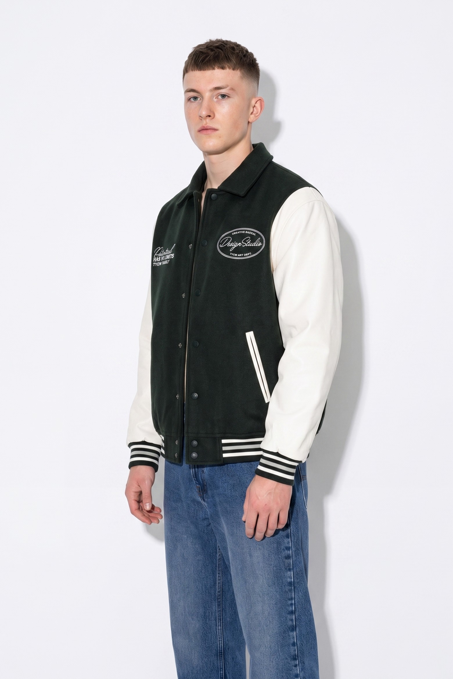 Green Varsity Style Jacket