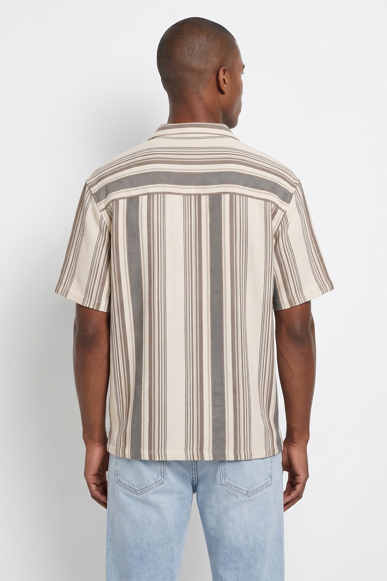 Beige Short Sleeve Shirt