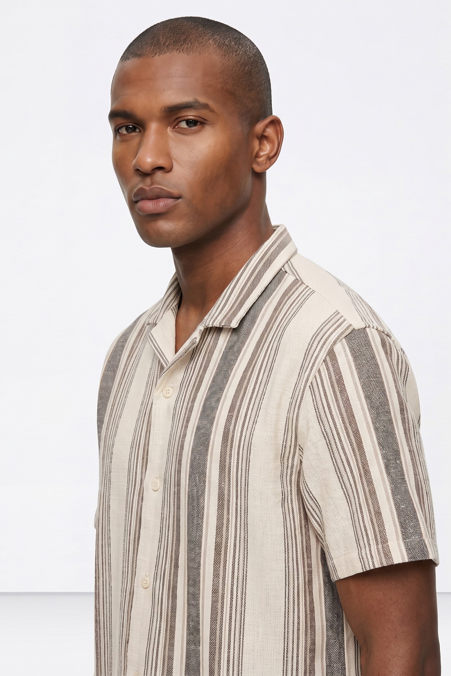Beige Short Sleeve Shirt