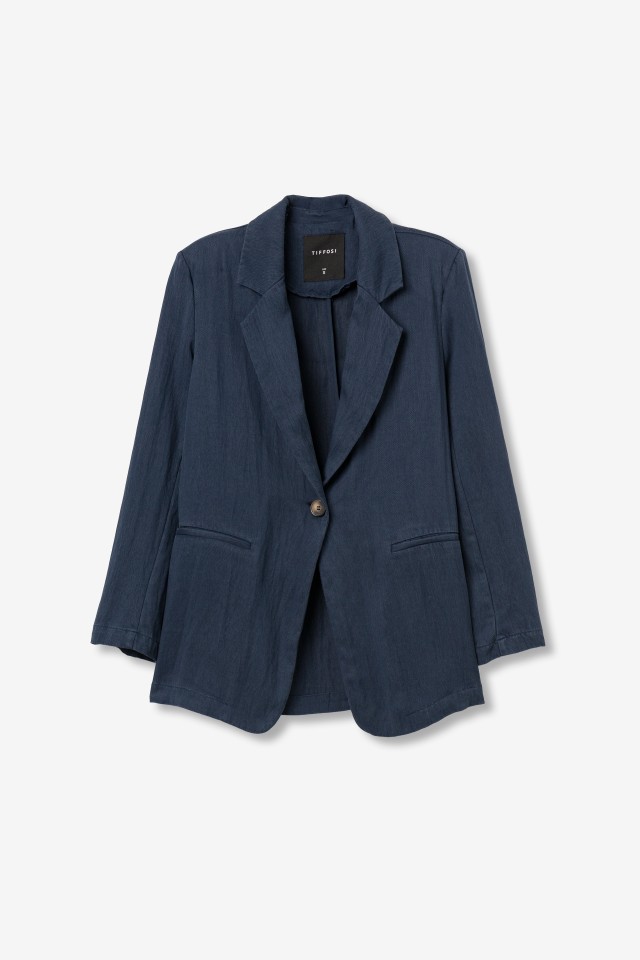 Dark Blue Loose Blazer