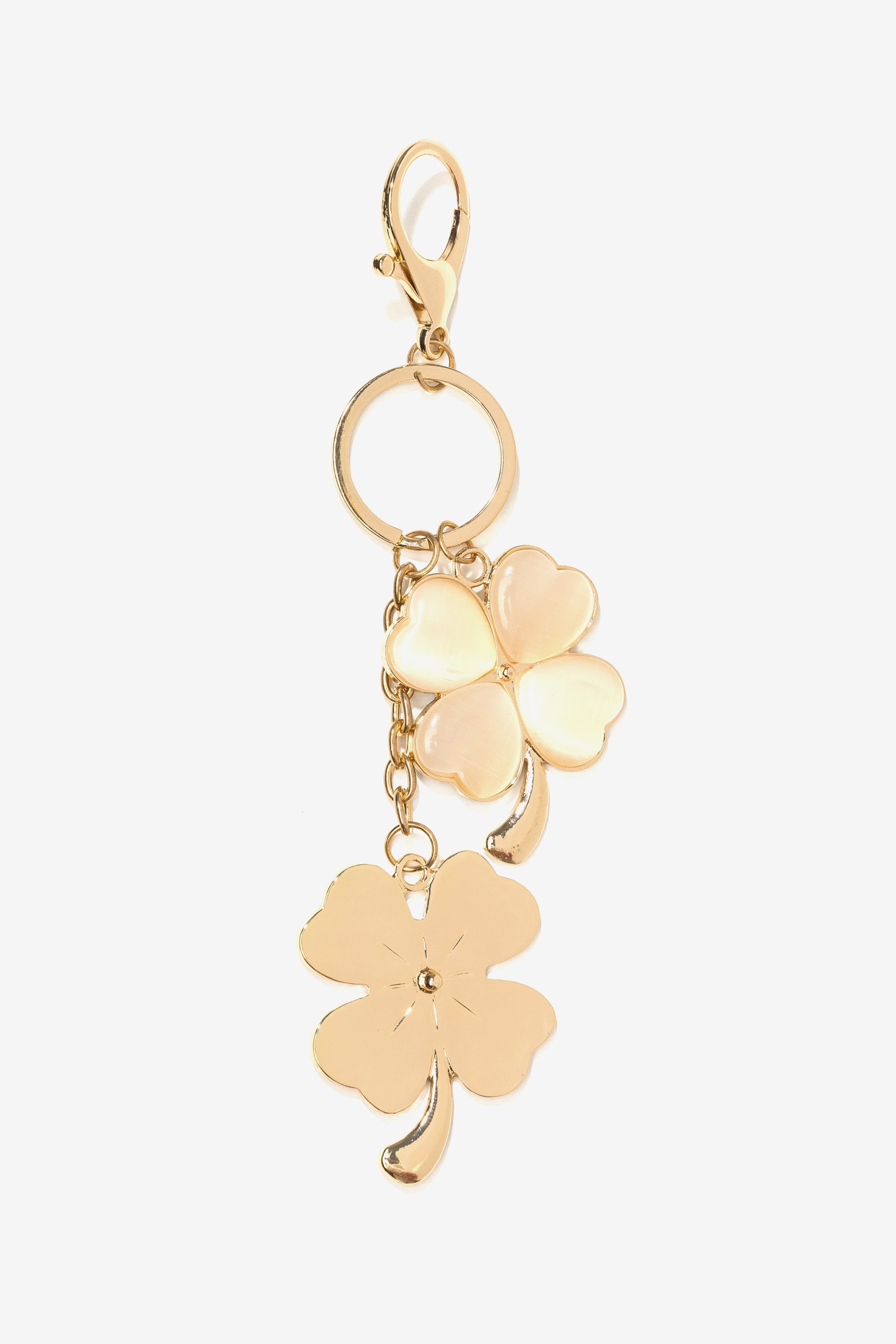 Gold Clover Keychain