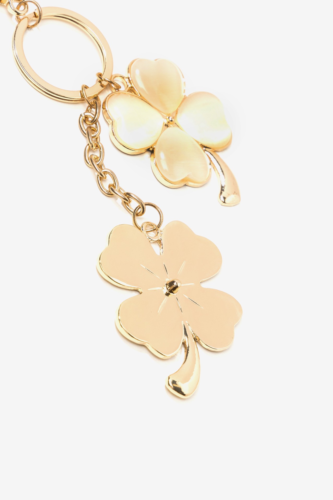 Gold Clover Keychain