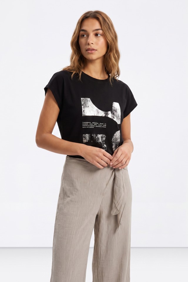 Camiseta Manga Corta Negro