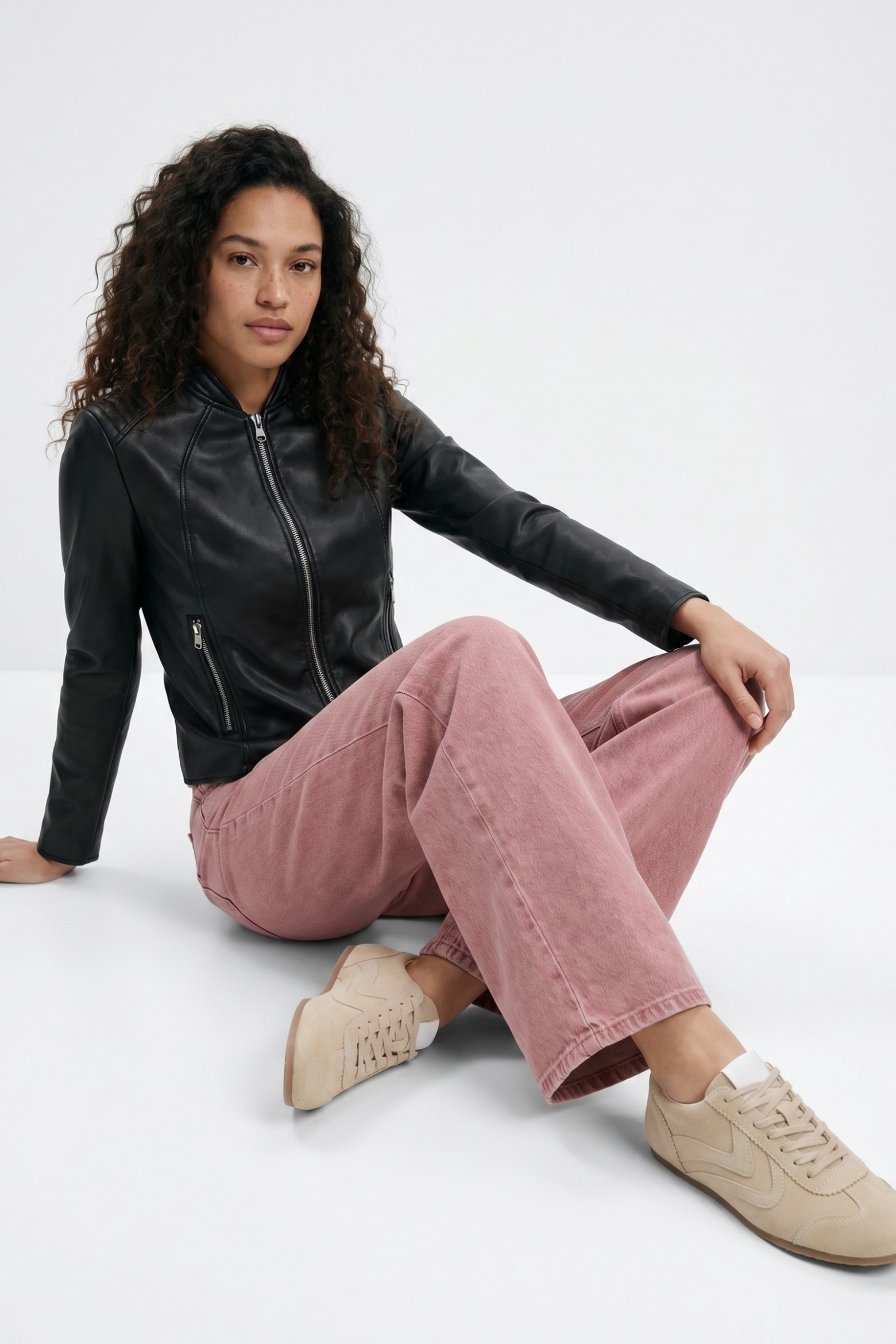 Black Faux Leather Jacket