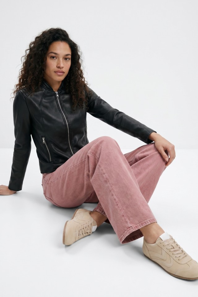 Black Faux Leather Jacket