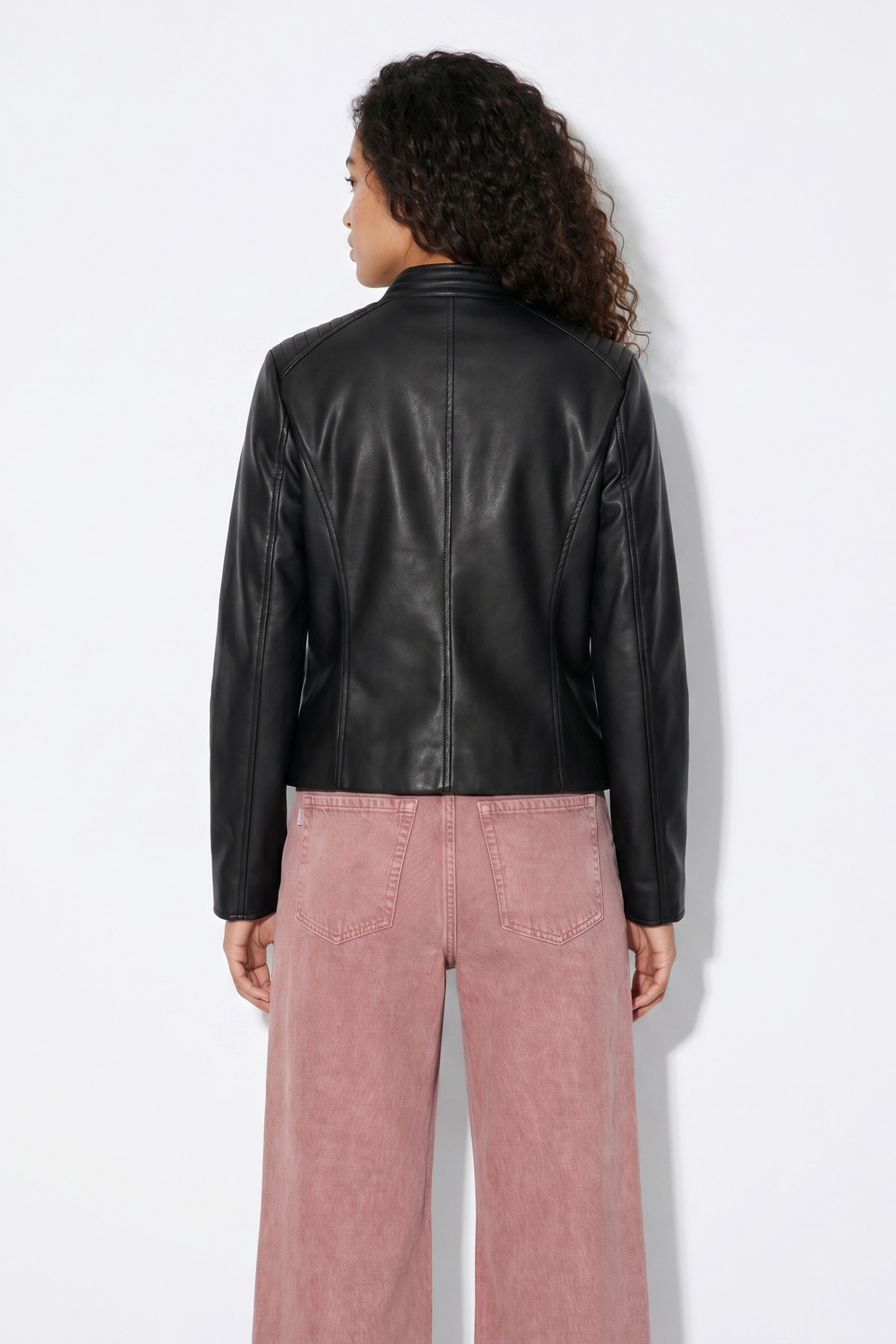 Black Faux Leather Jacket