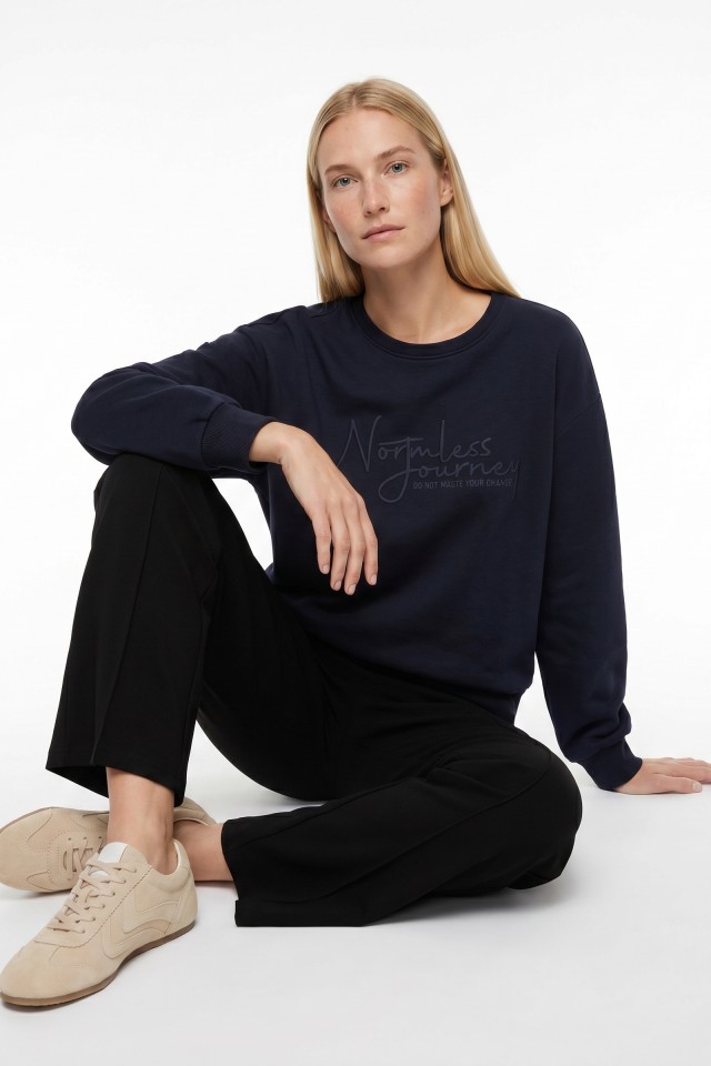Sudadera Azul Casual