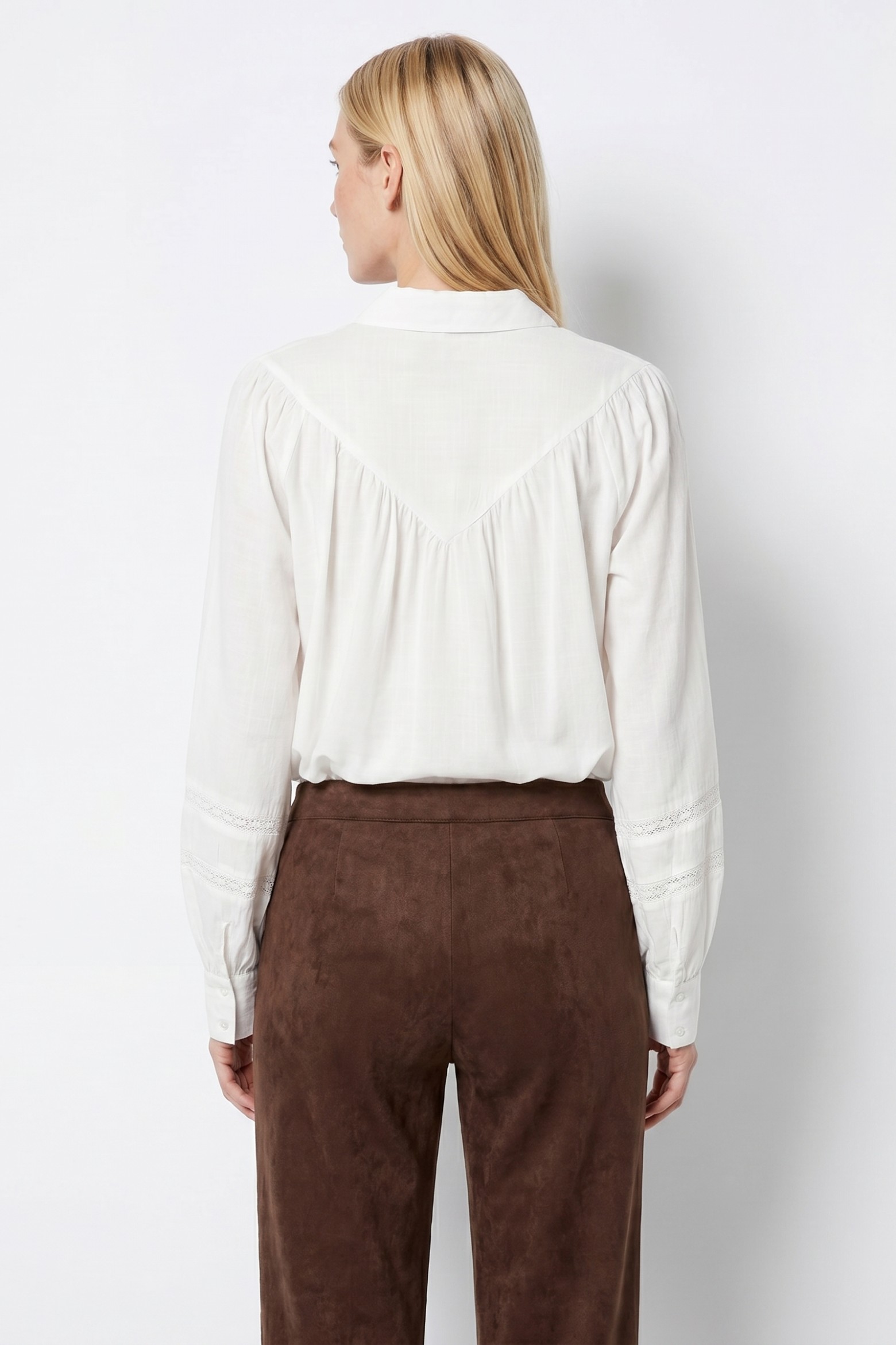 Cream Long Sleeve Shirt