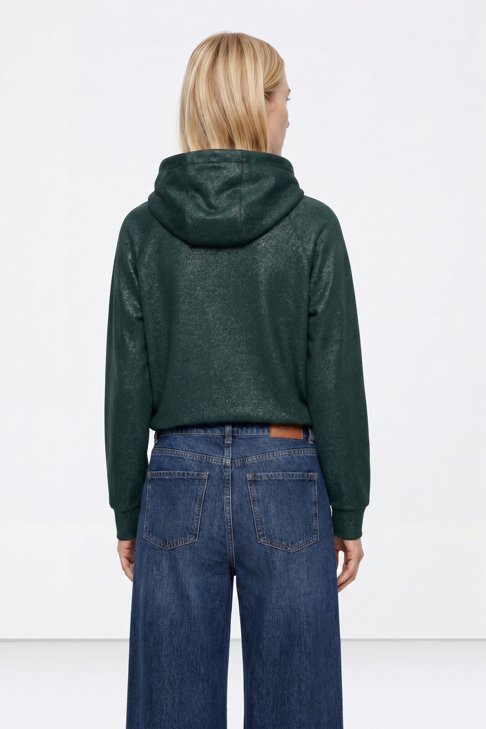 Sudadera casual verde oscuro