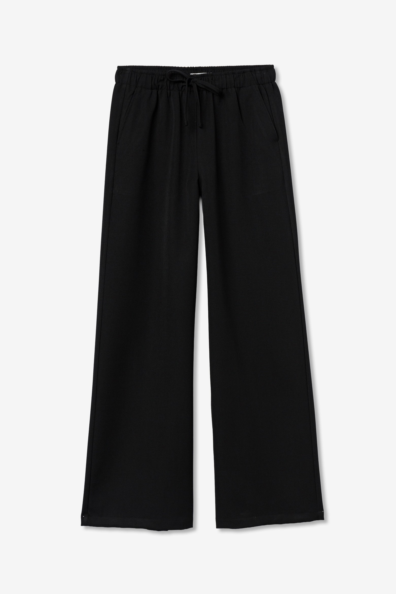 Wide Leg Black Trousers