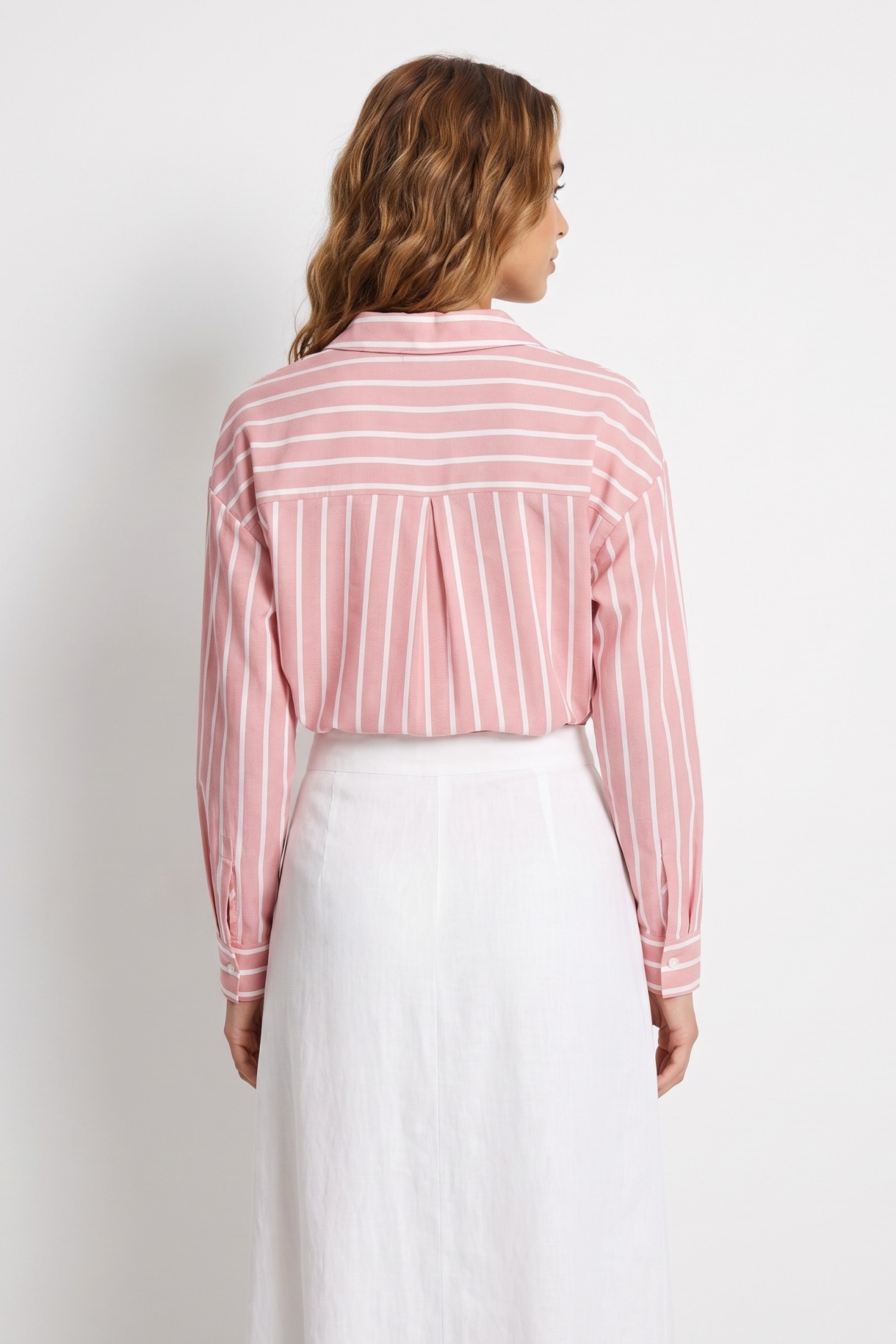 Camisa rayas rosa relaxed