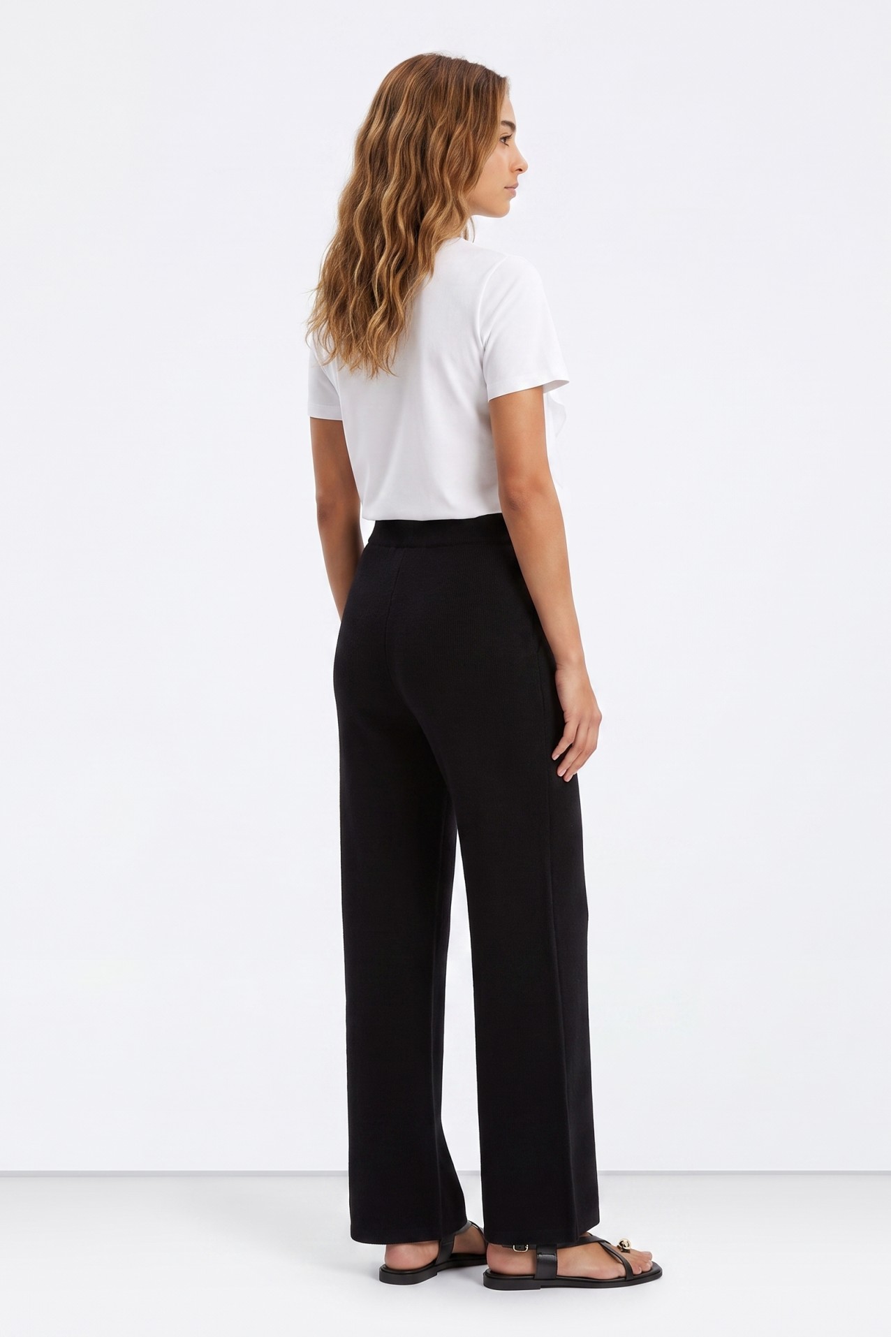 Cal�as wide leg pretas