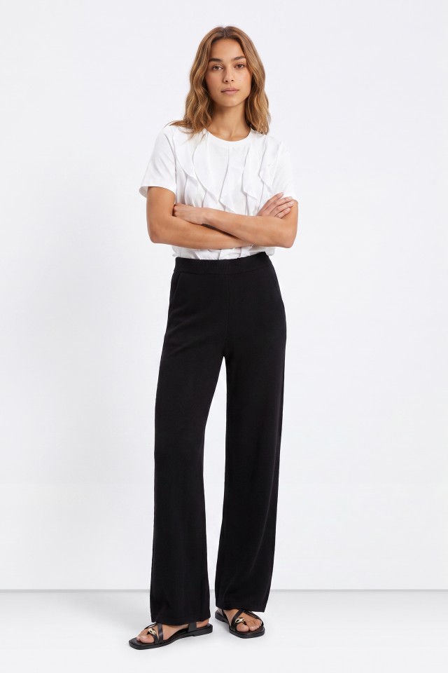 Cal�as wide leg pretas