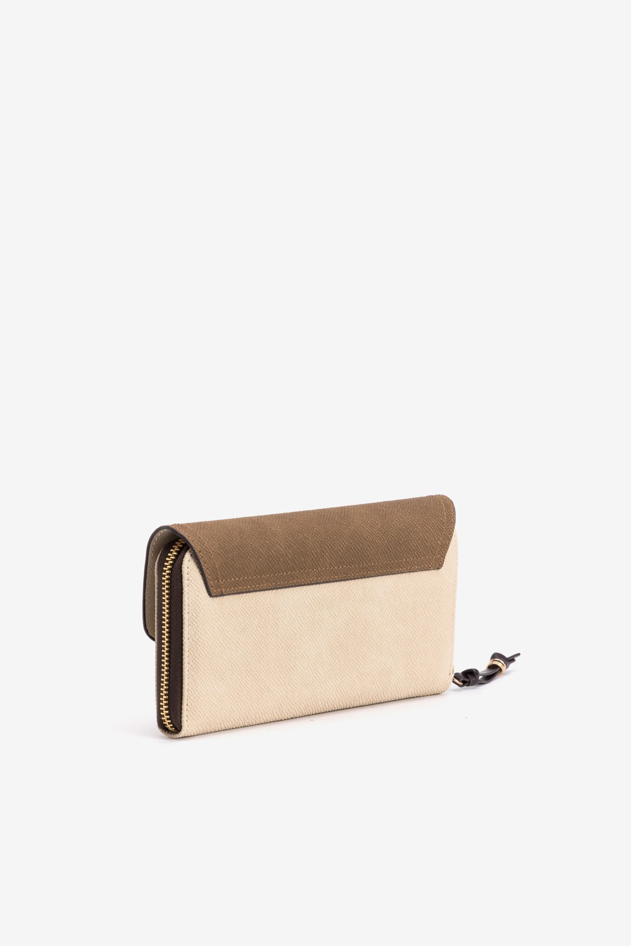 Brown Minimal Bicolor Wallet