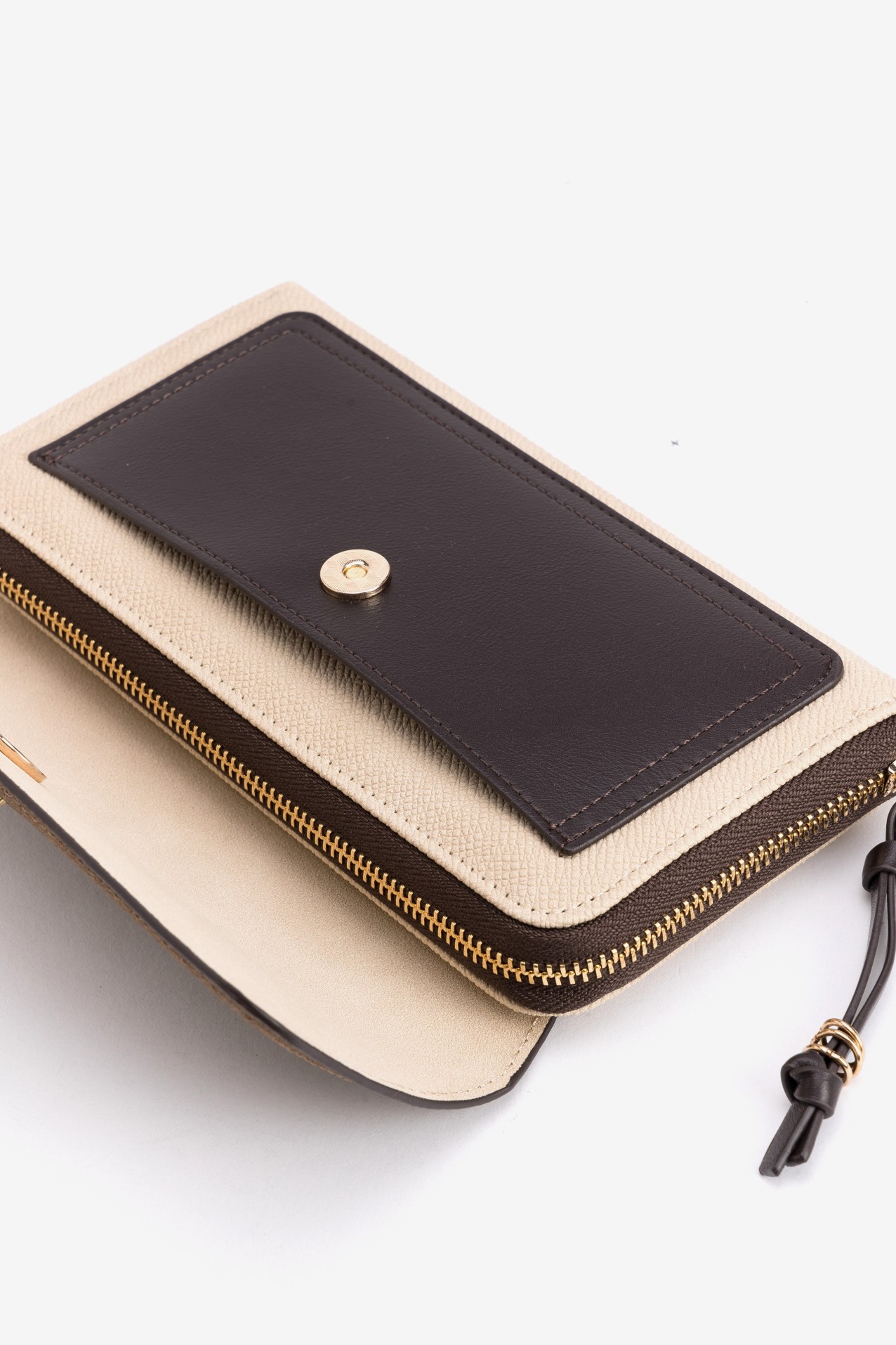 Brown Minimal Bicolor Wallet