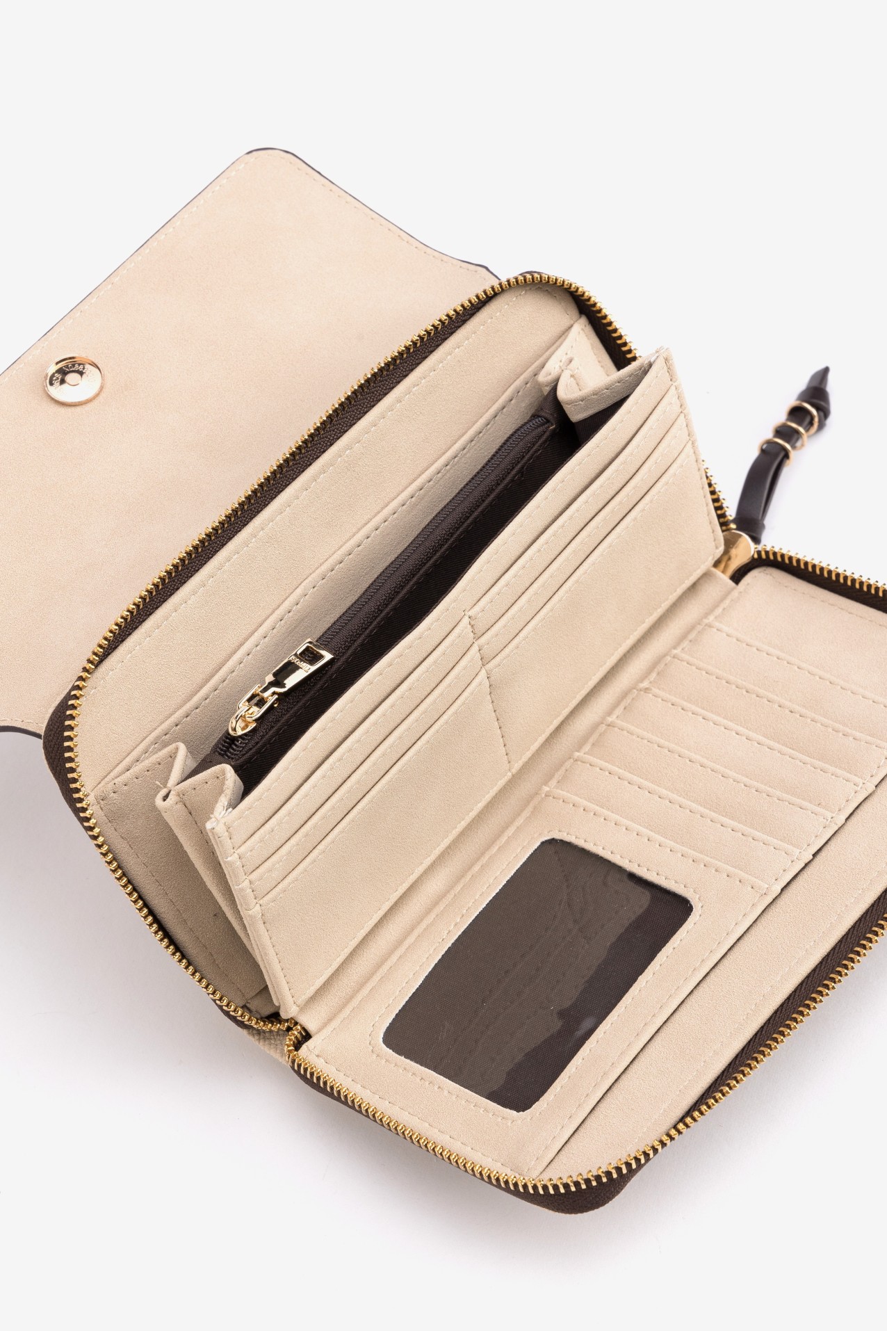 Brown Minimal Bicolor Wallet