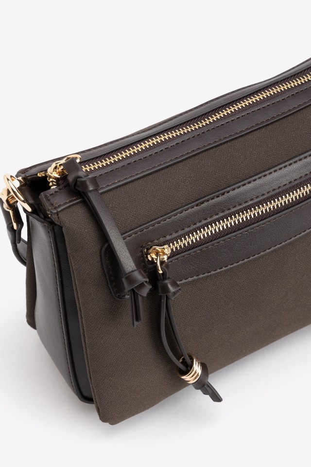 Bolso bandolera marrón oscuro Bolso bandolera marrón oscuro