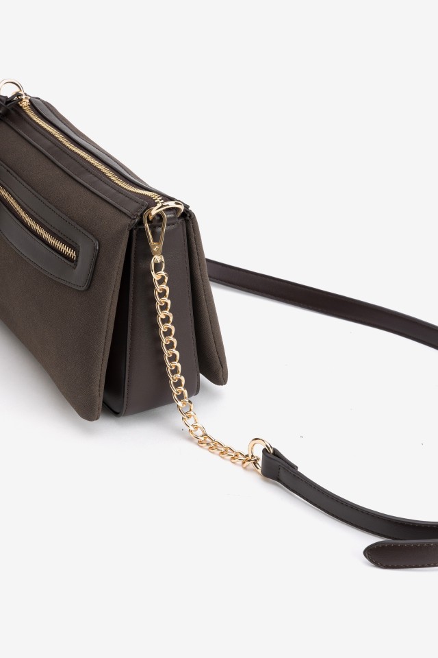Bolso bandolera marrón oscuro Bolso bandolera marrón oscuro