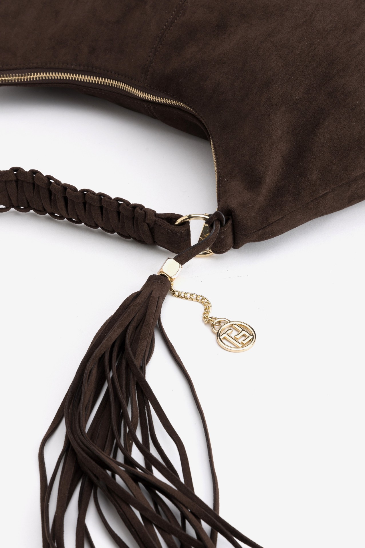 Dark Brown Chunky Handle Bag