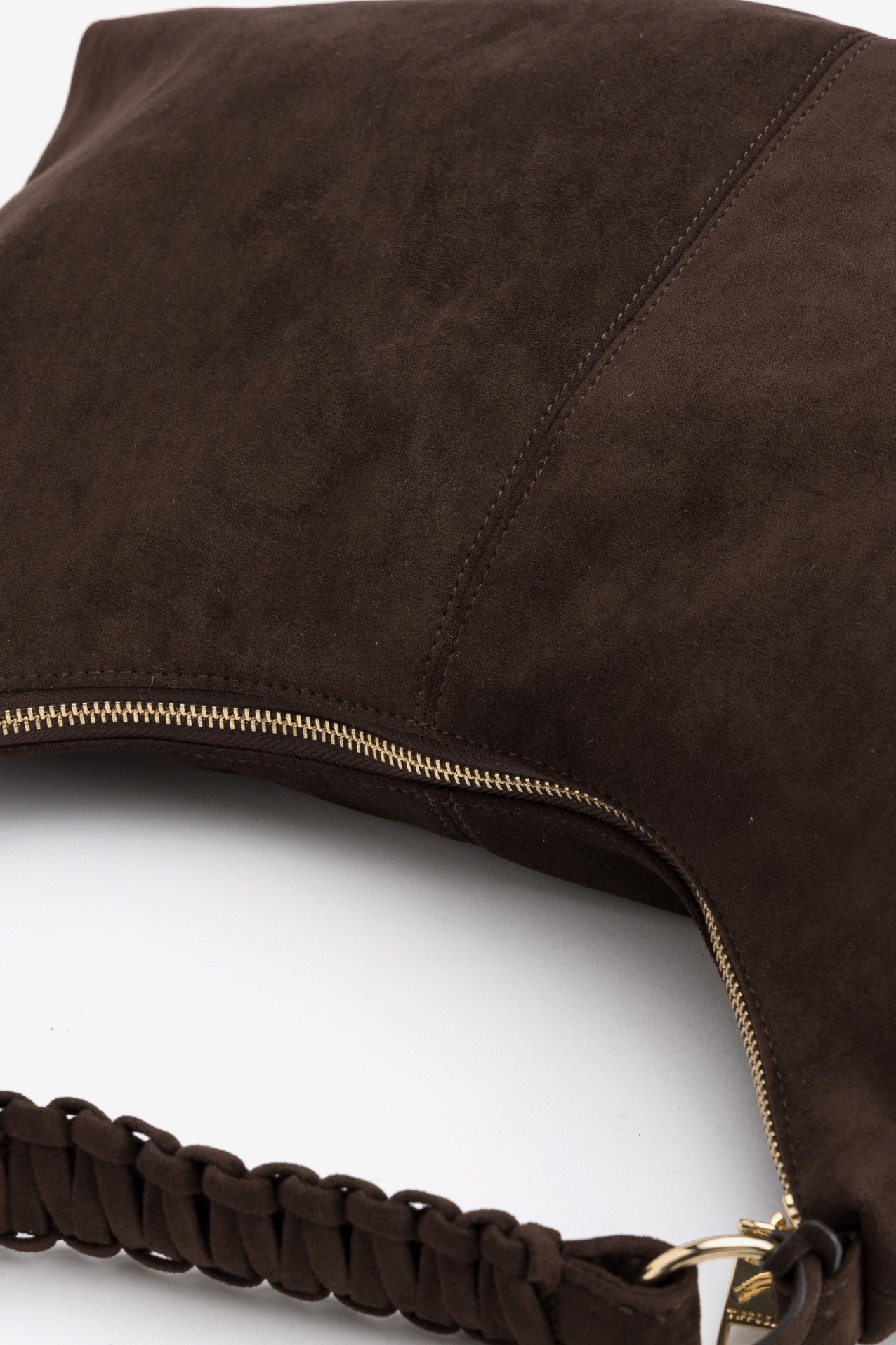 Dark Brown Chunky Handle Bag