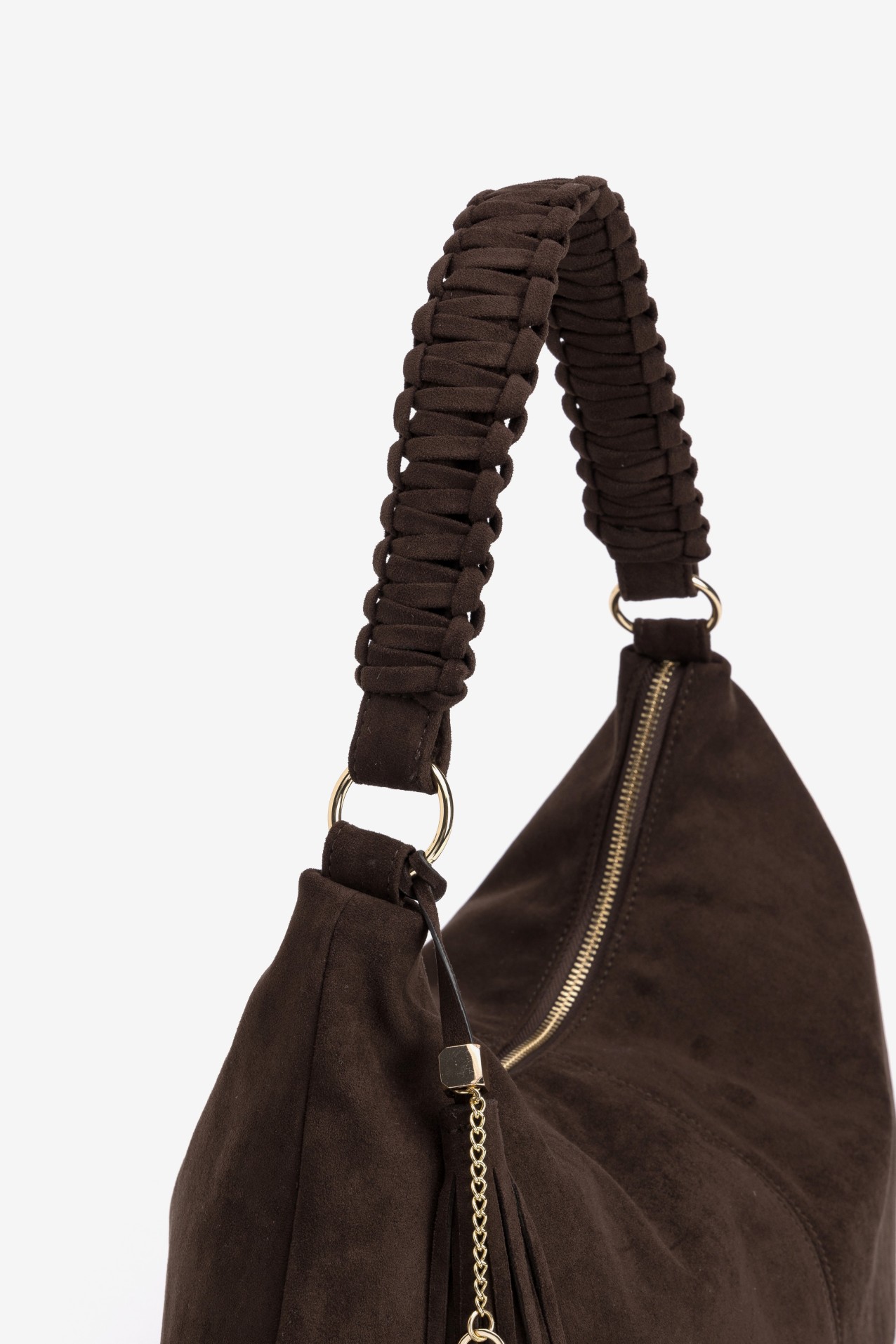 Dark Brown Chunky Handle Bag