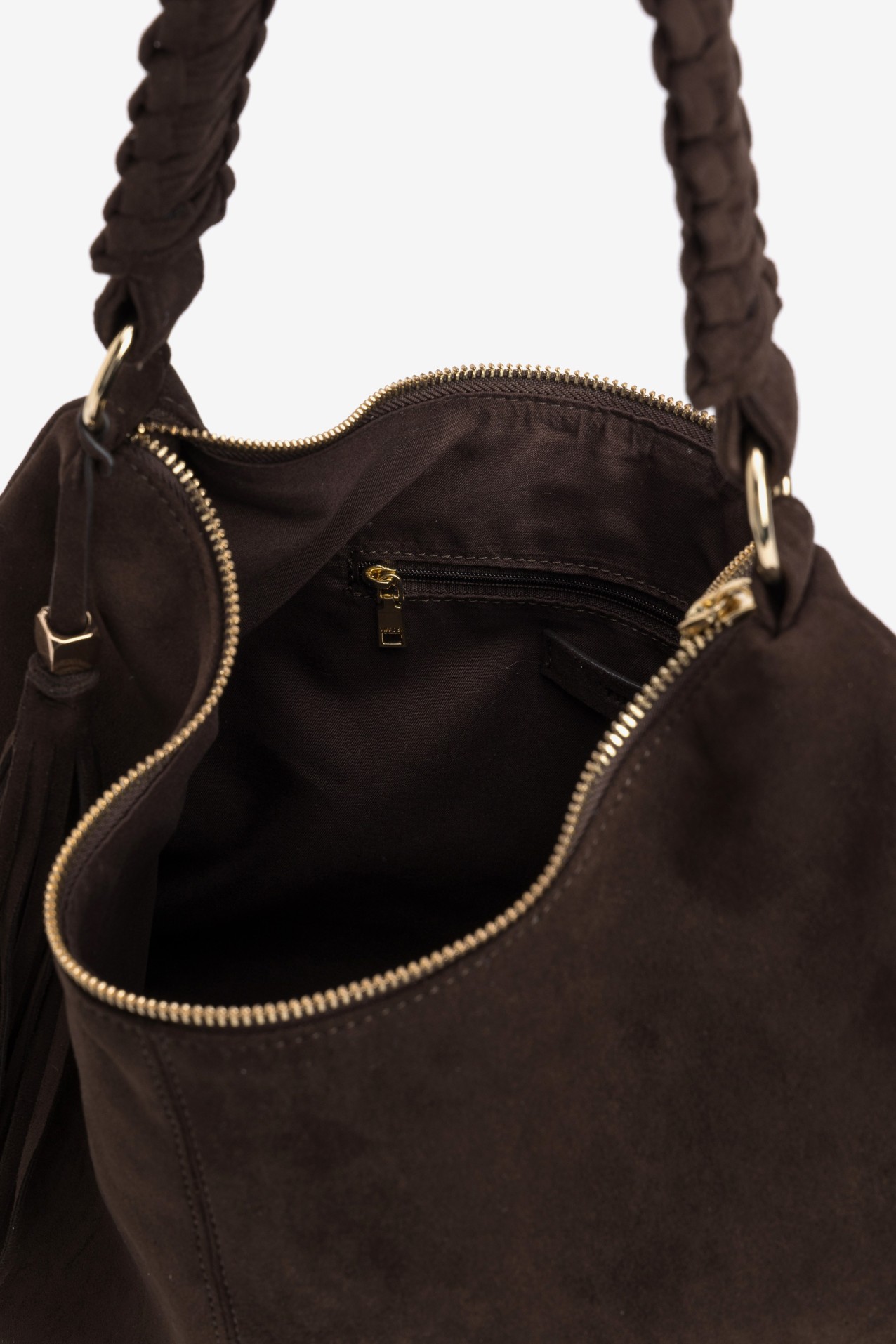 Dark Brown Chunky Handle Bag