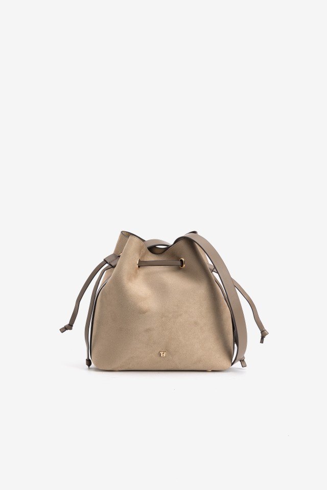 Beige Bucket Bag