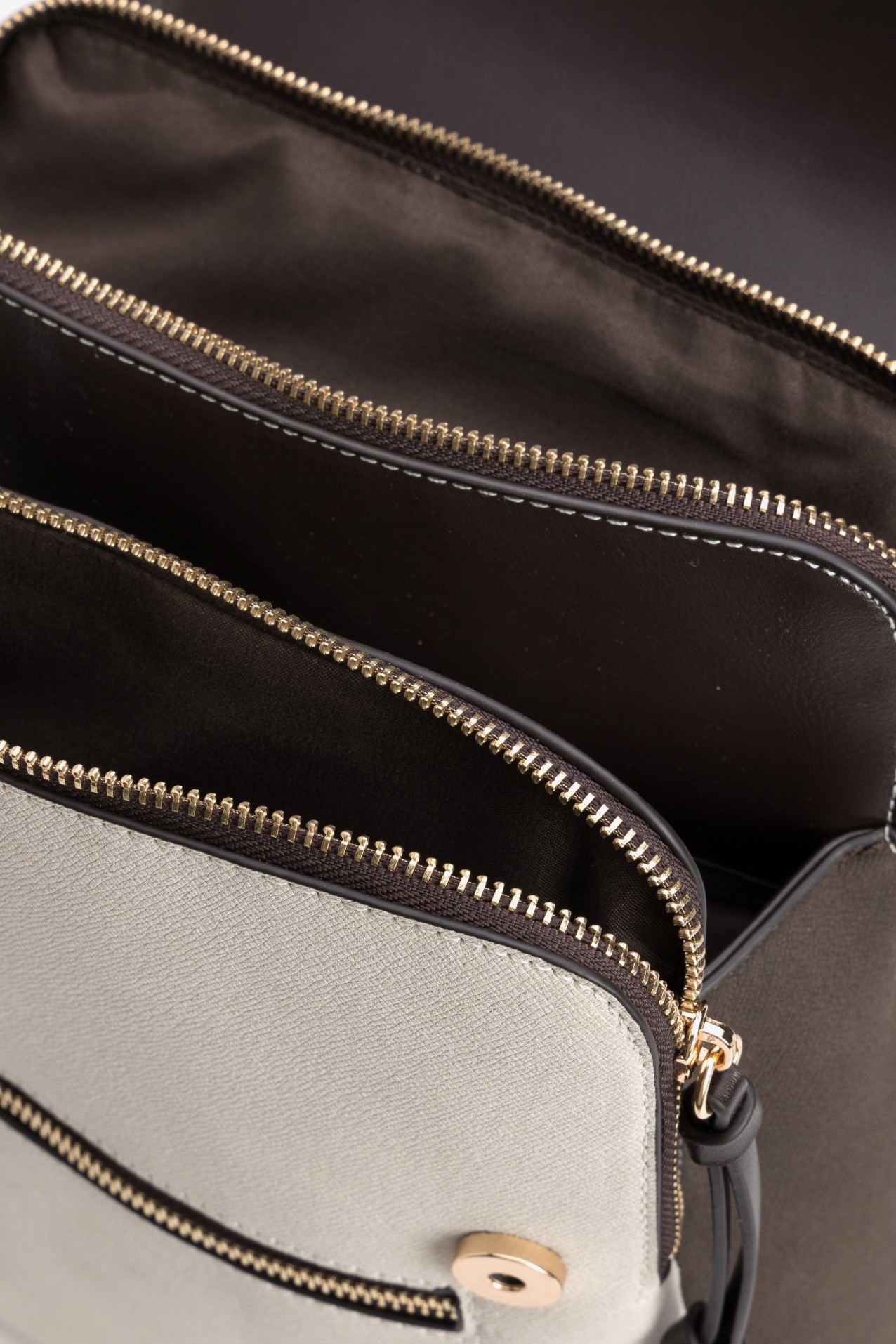 Dark Brown Structured Backpack