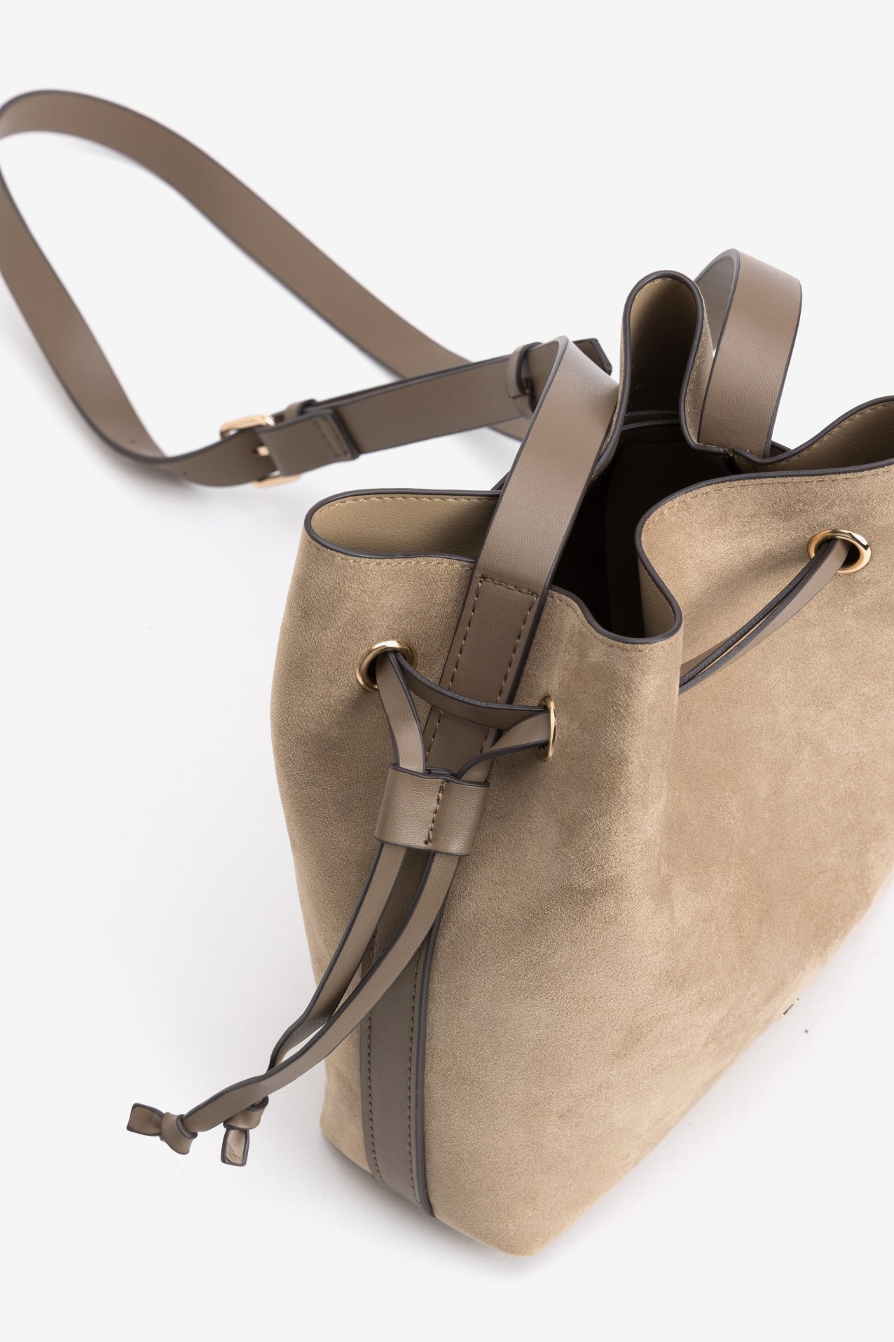 Beige Bucket Bag